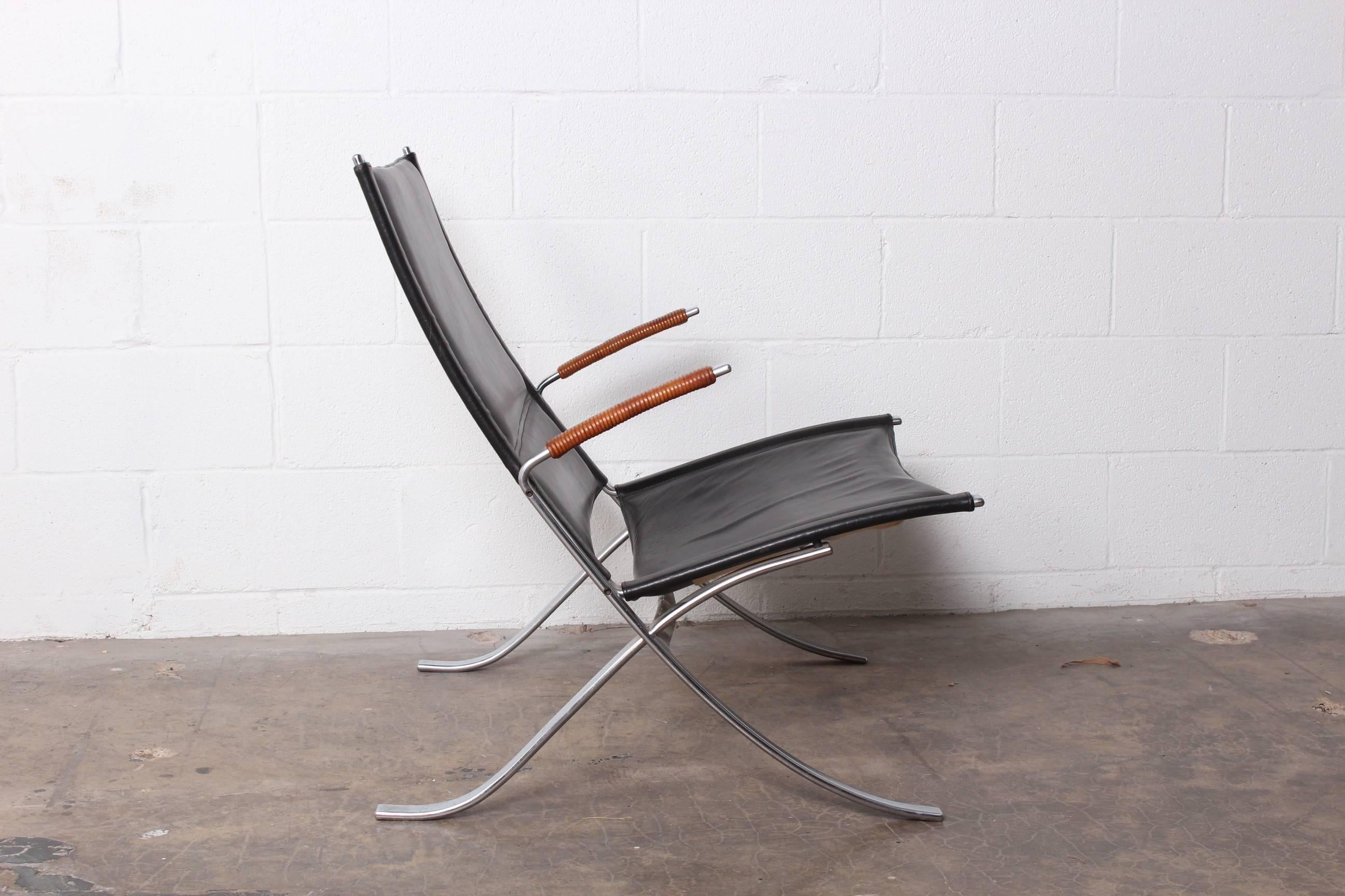 Rare FK82 lounge chair by Fabricius and Kastholm for Alfred Kill.