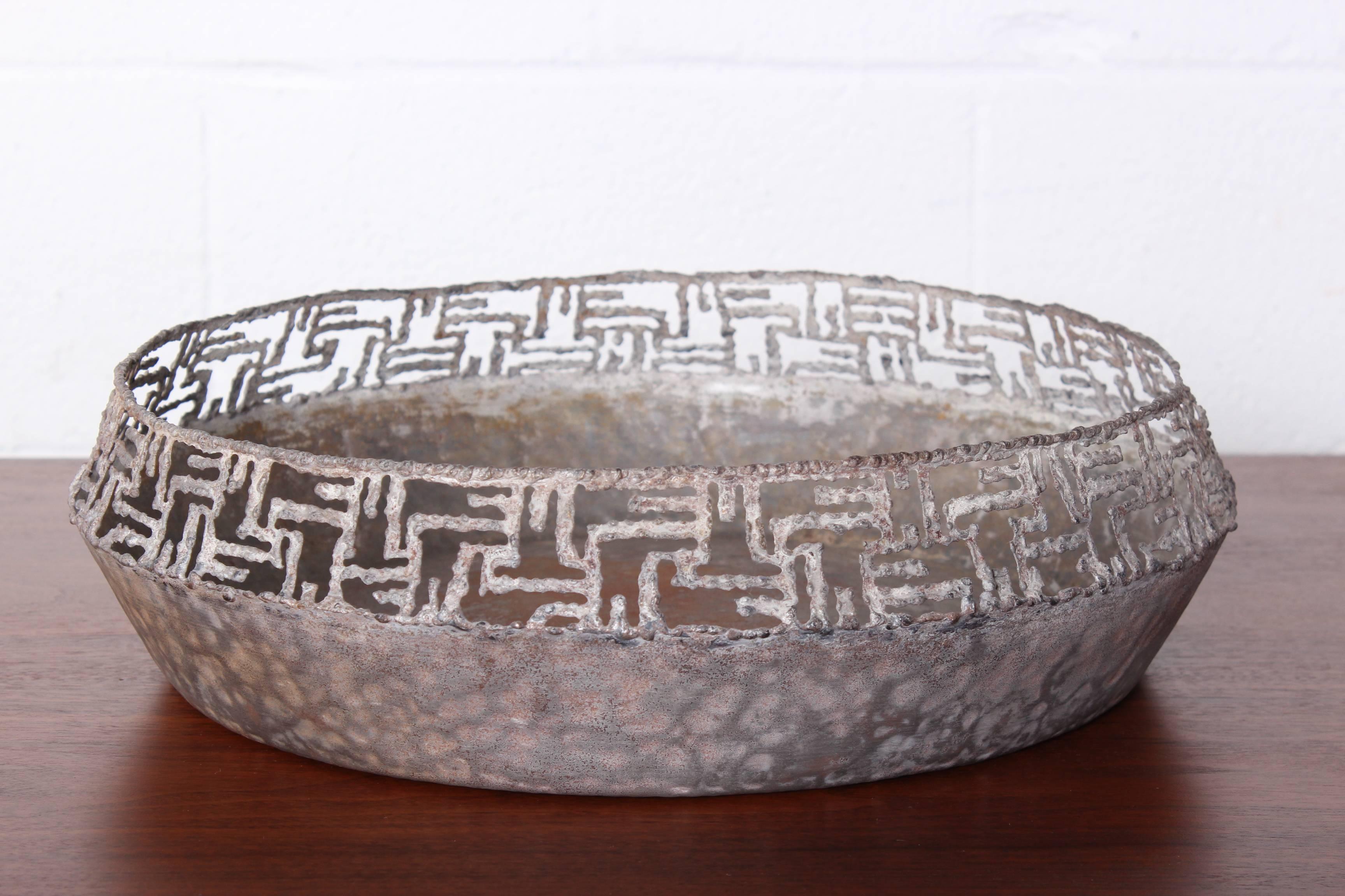 Large Bronze Bowl by Marcello Fantoni In Good Condition In Dallas, TX