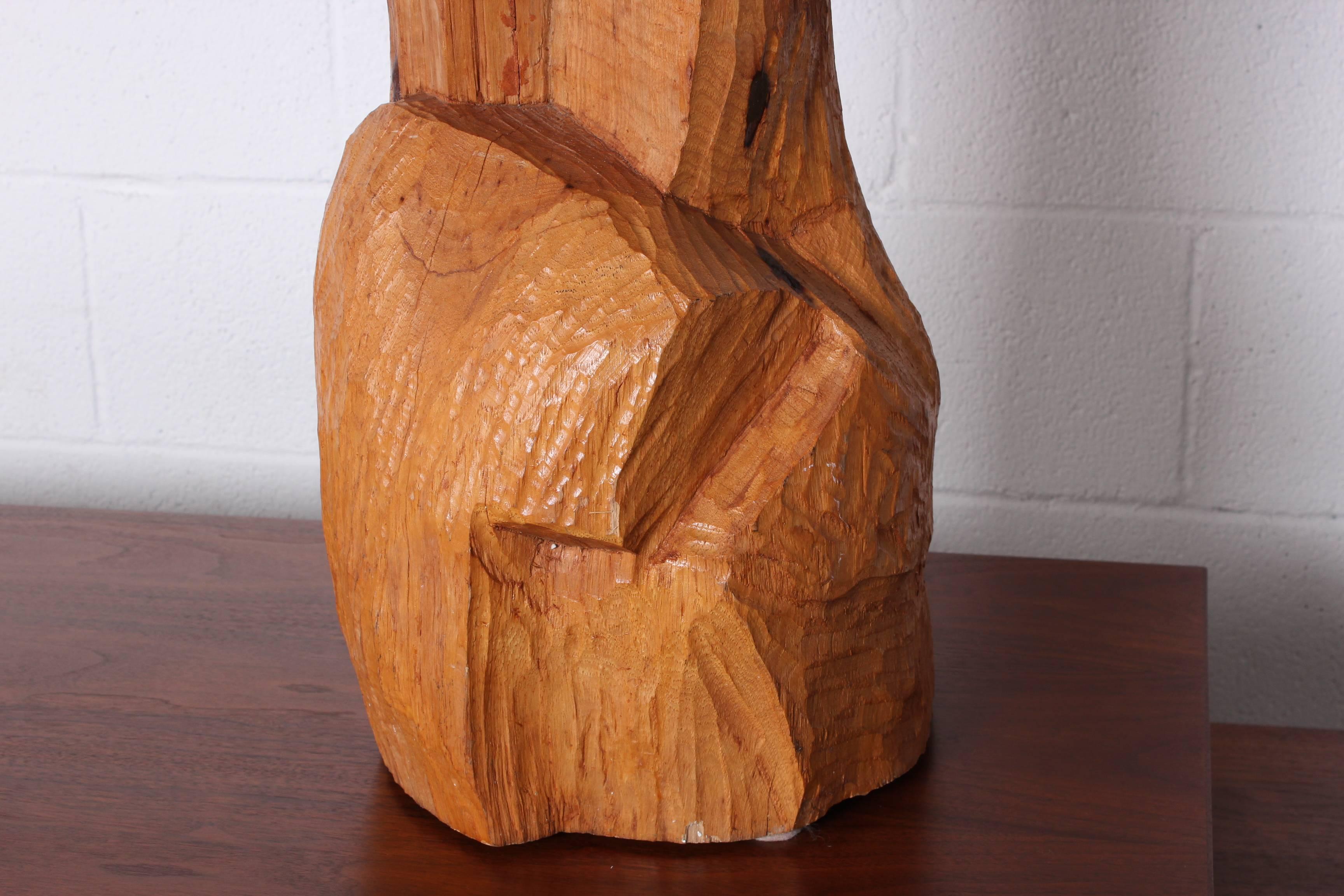 Large Abstract Wooden Sculpture 1