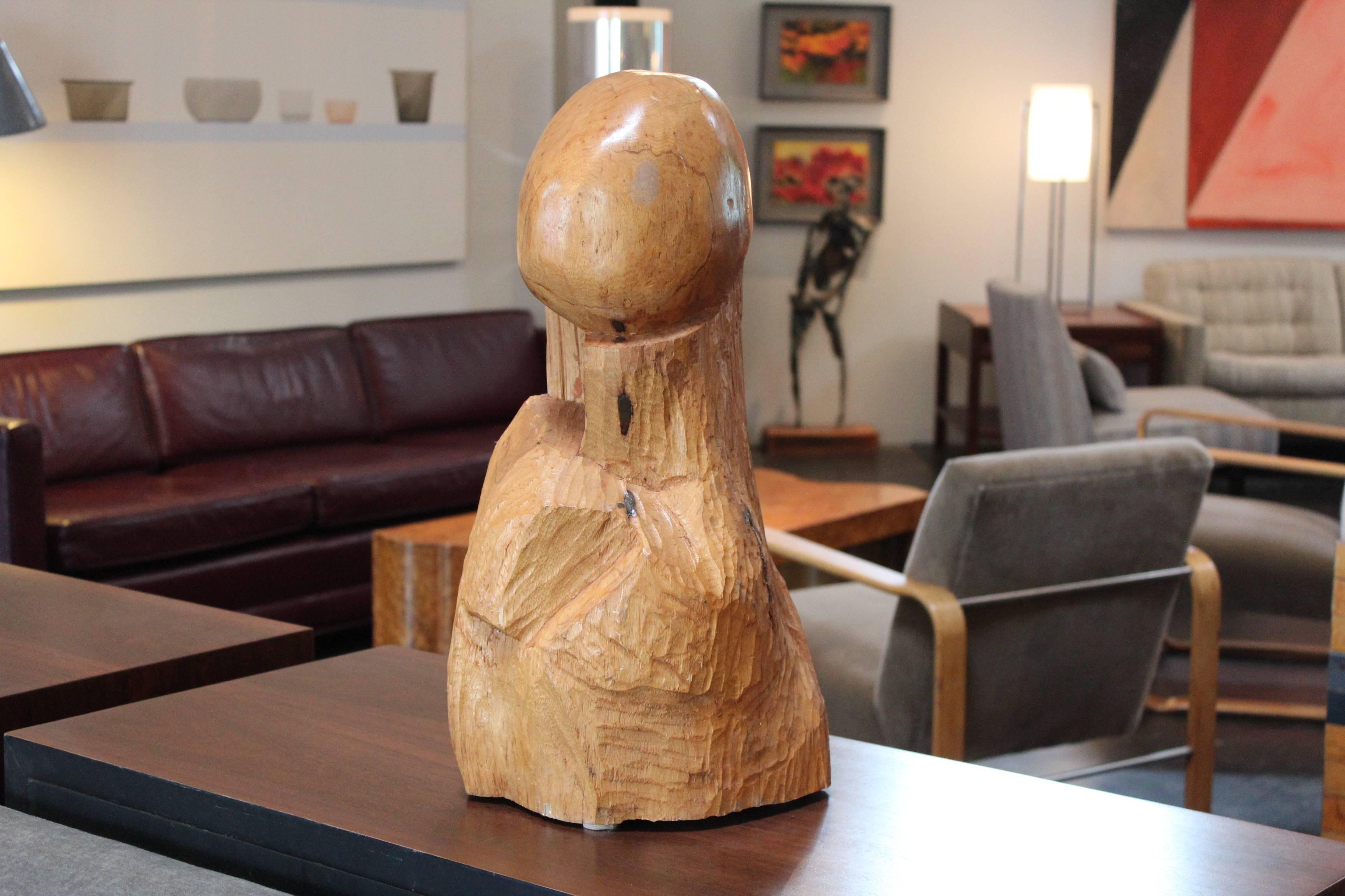Large Abstract Wooden Sculpture 2