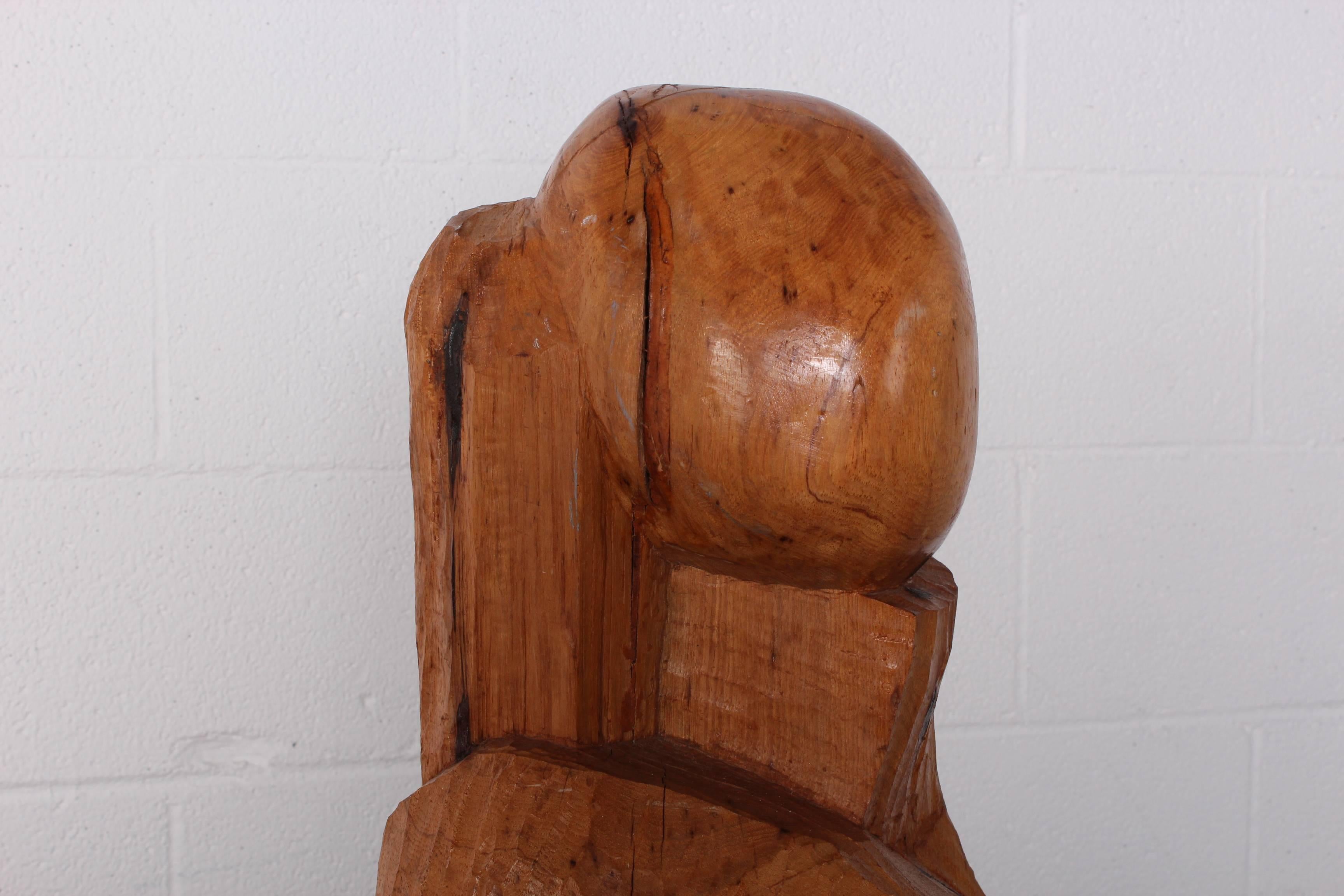Large Abstract Wooden Sculpture 4
