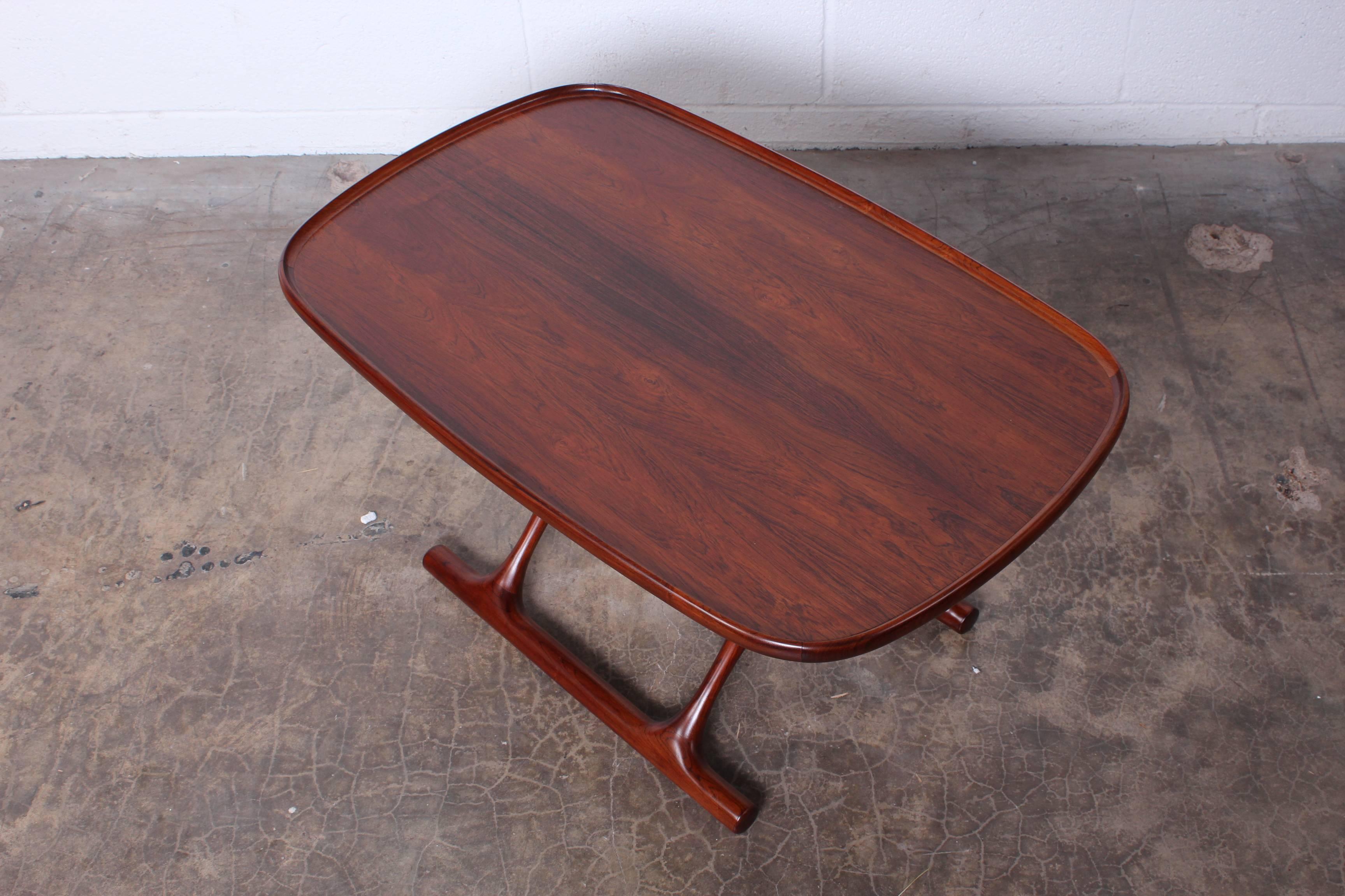 Poul Hundevad Rosewood Guldhoj Stool / Table 1
