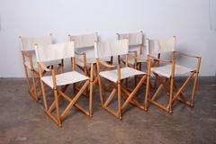 Ensemble de six chaises safari pliantes par Mogens Koch