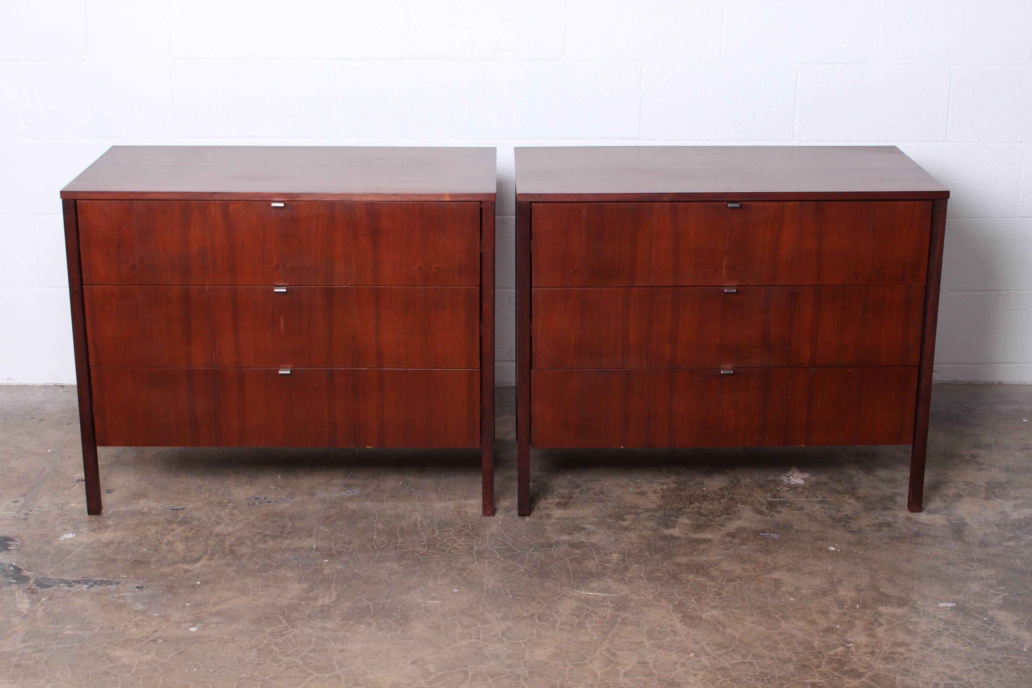 Pair of Rosewood Chests or Nightstands by Florence Knoll 3