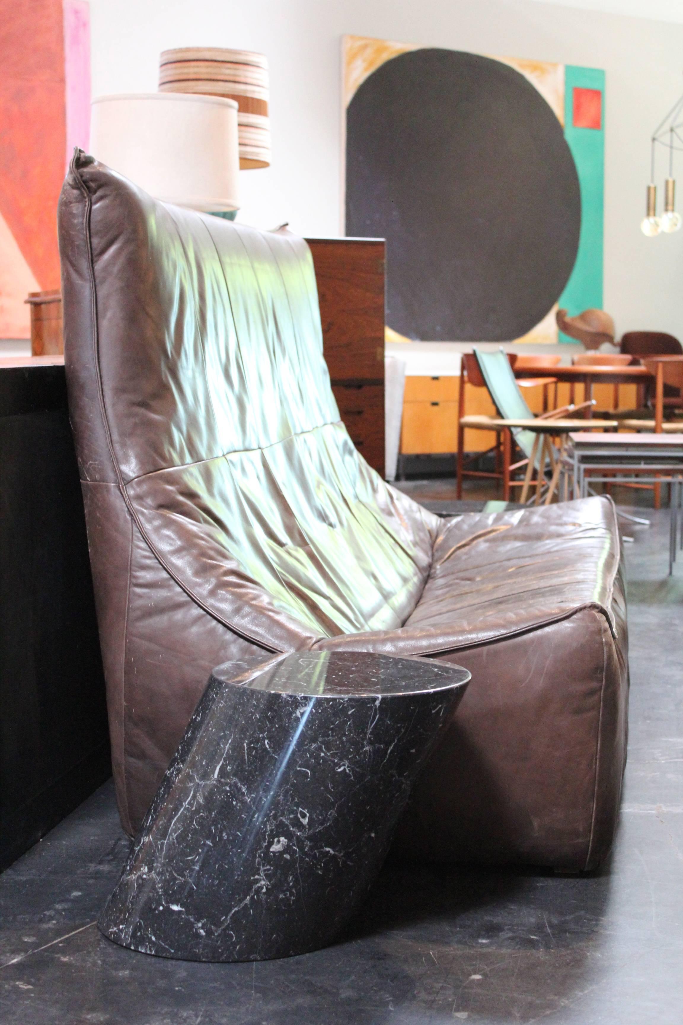 Late 20th Century Pair of Marble Stump Tables by Lucia Mercer for Knoll