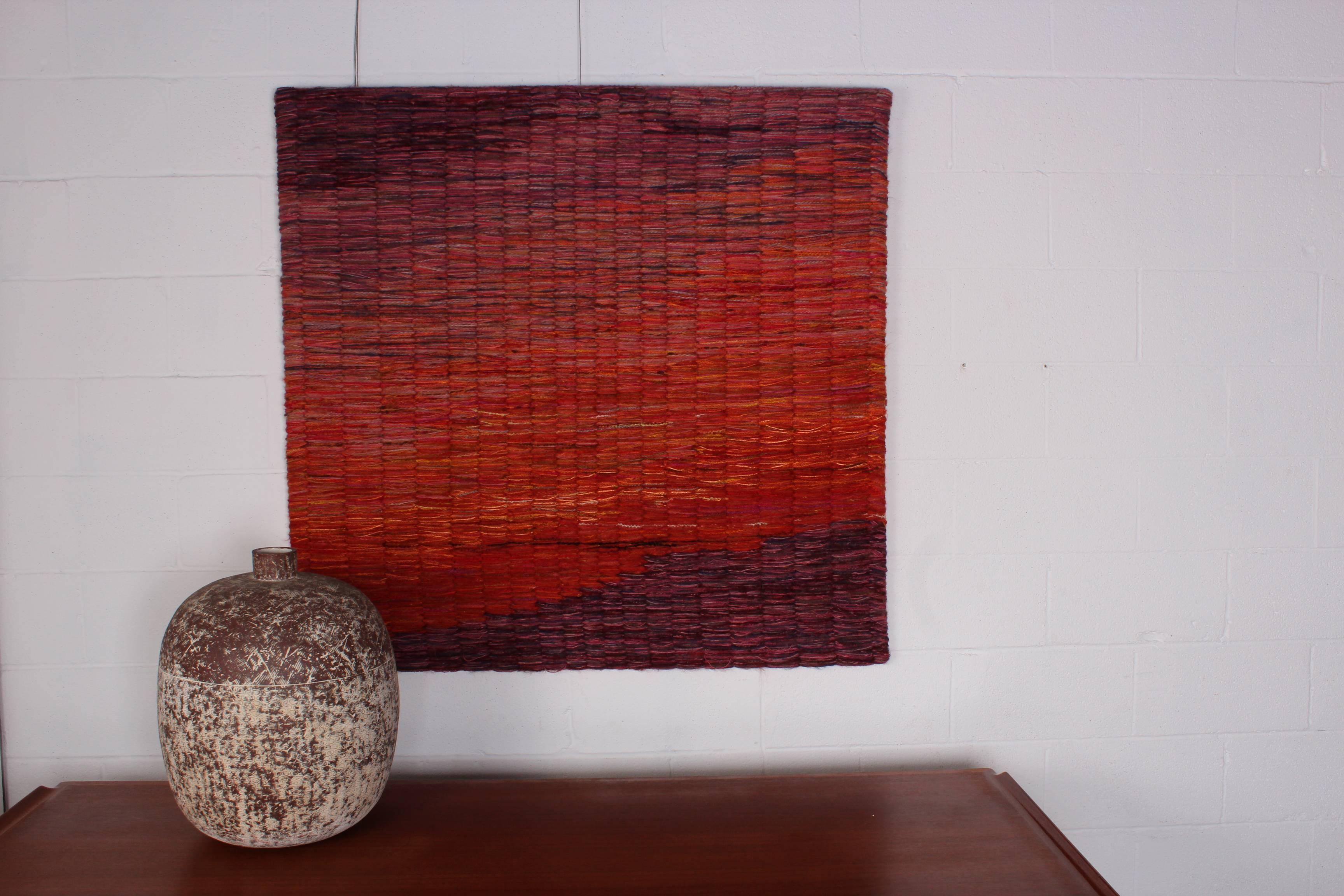 A large and complex weaving by Toni Ettenheim.