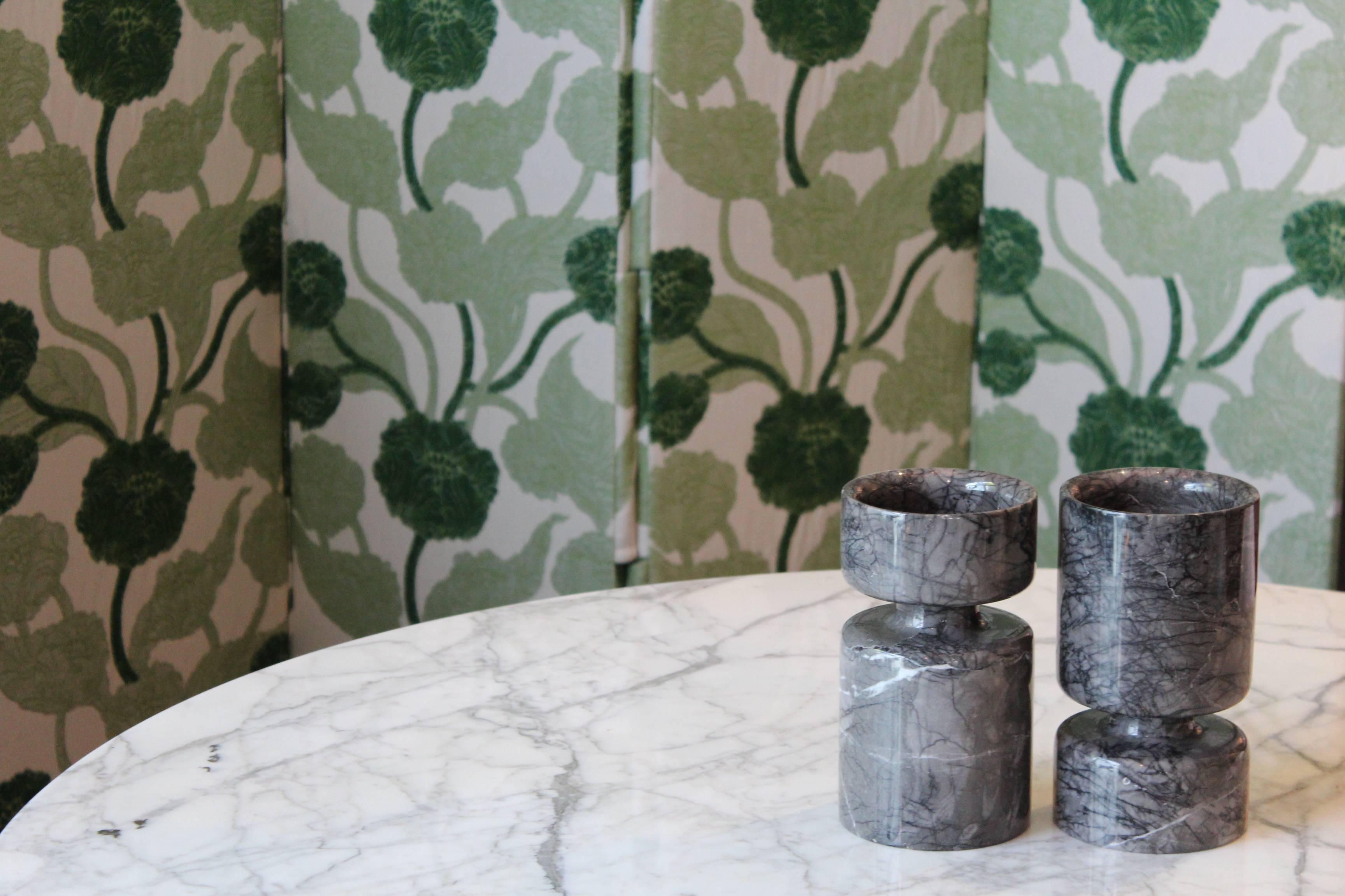 Pair of Reversible Marble Vases by Angelo Mangiarotti  4