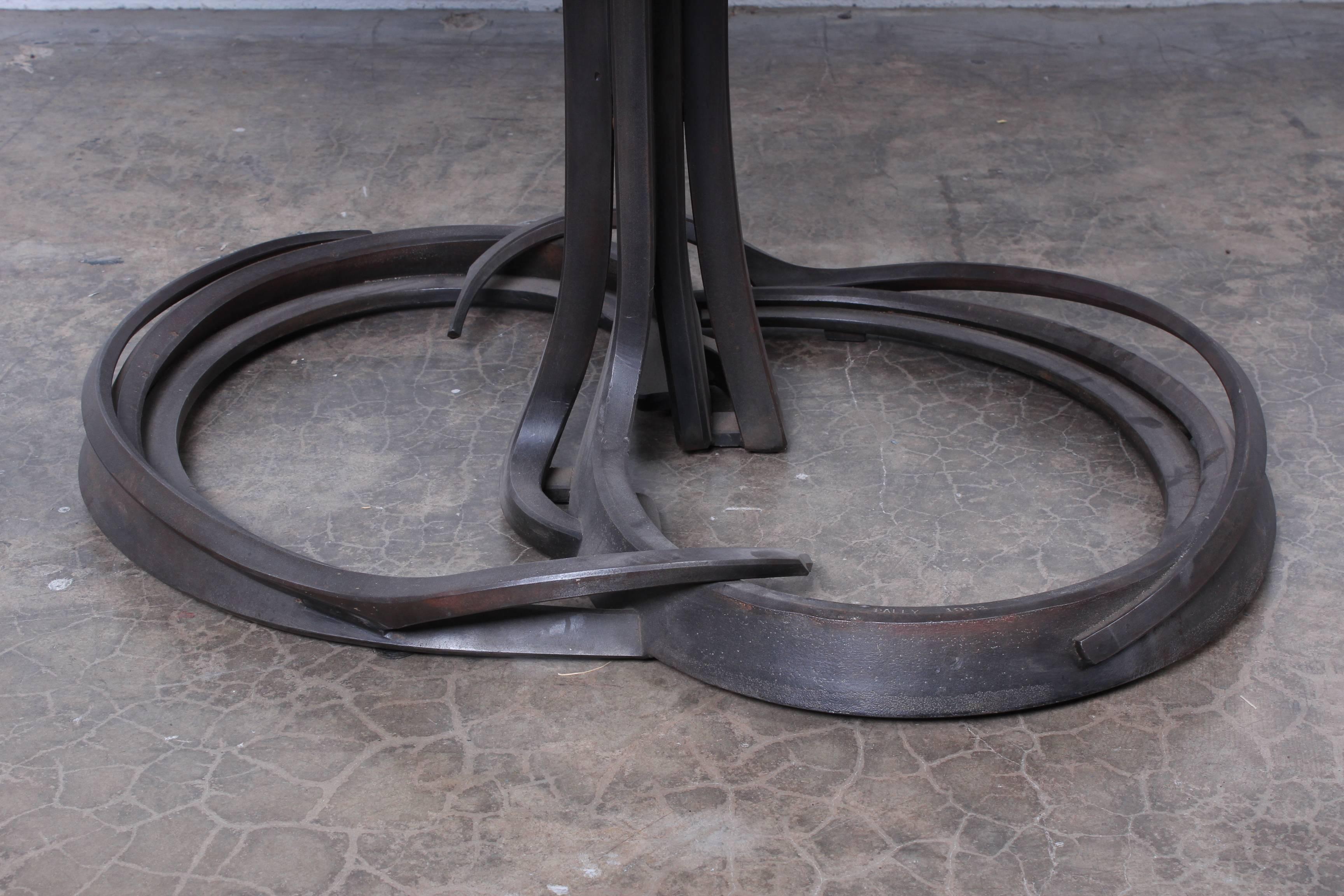 Rare Pair of Dining Tables by Albert Paley 2