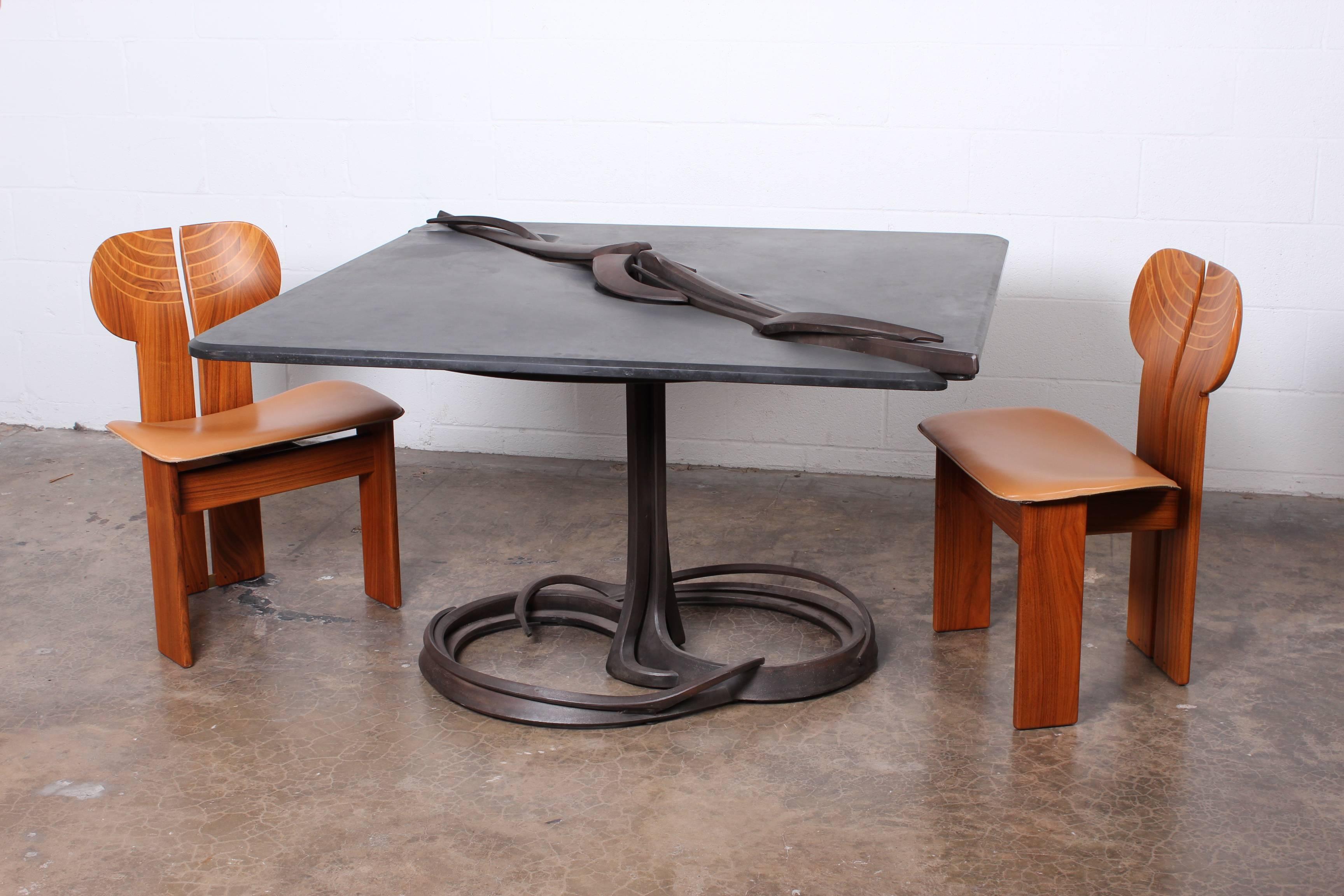 Rare Pair of Dining Tables by Albert Paley 3