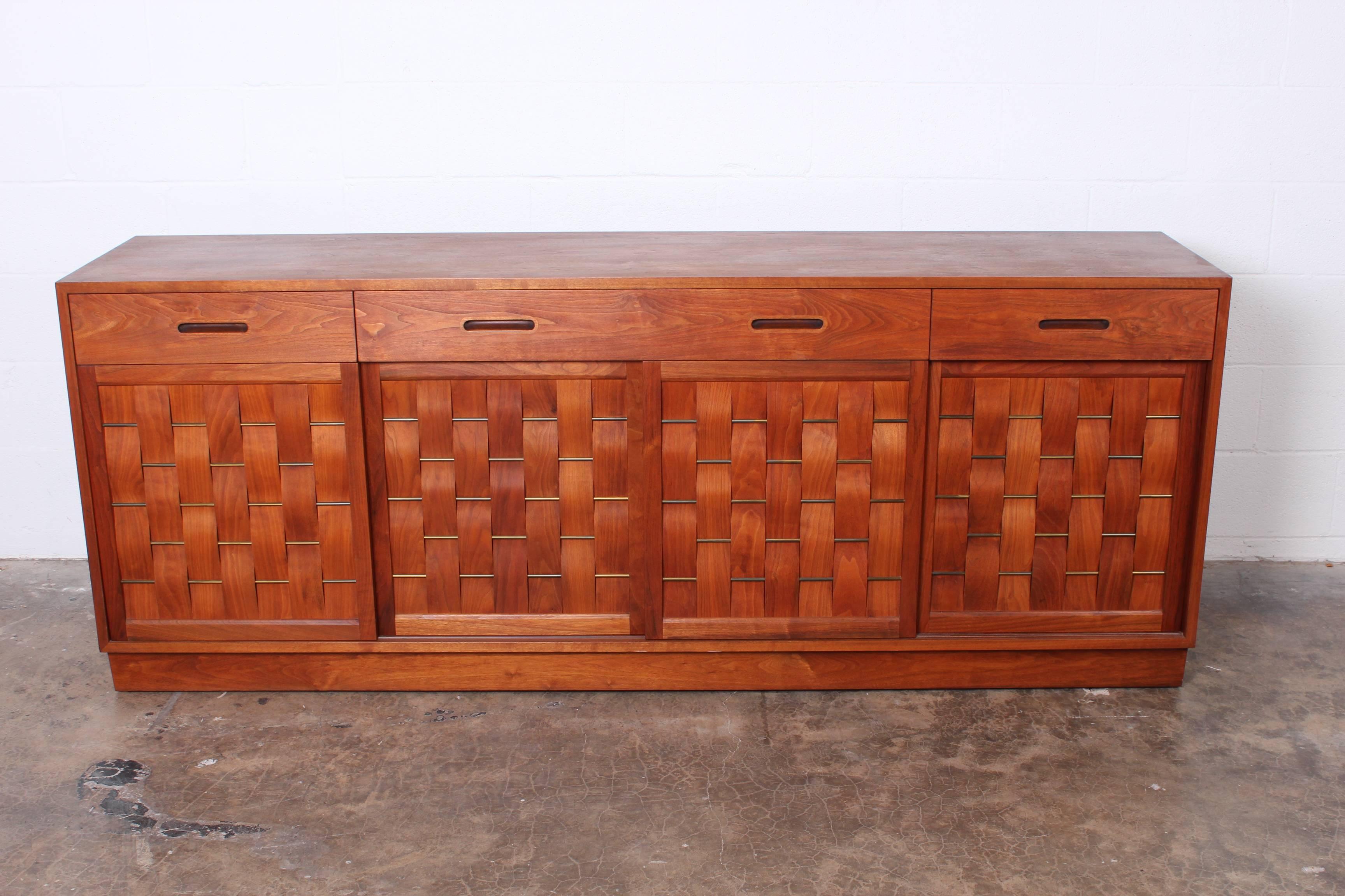 Woven Front Cabinet by Edward Wormley for Dunbar 2