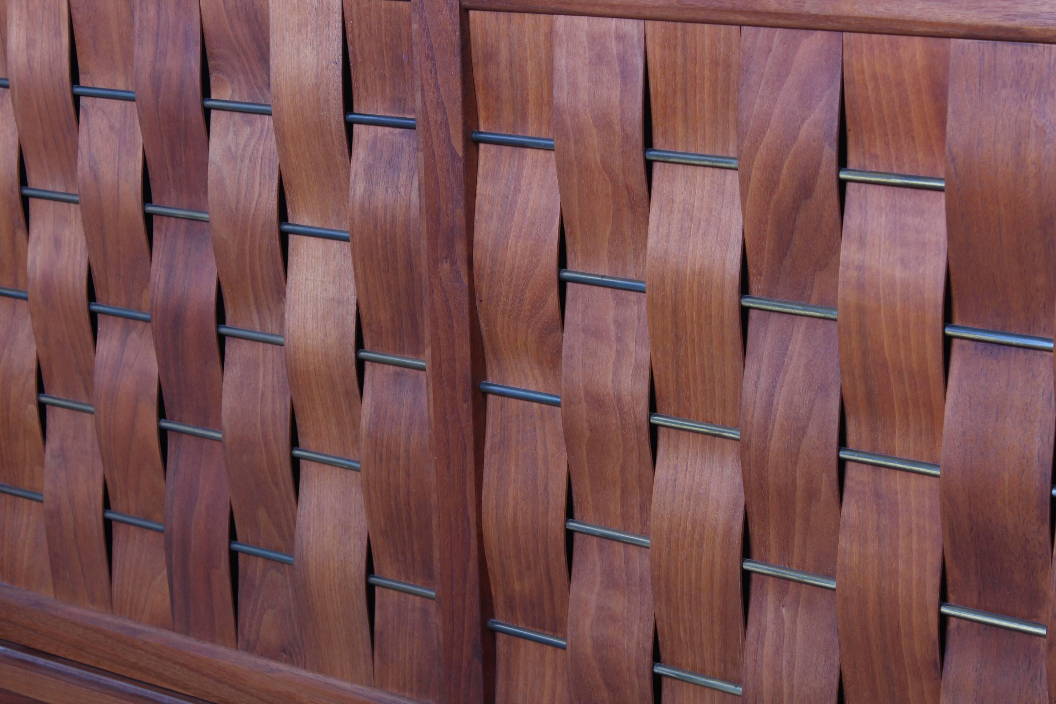 Woven Front Cabinet by Edward Wormley for Dunbar 6