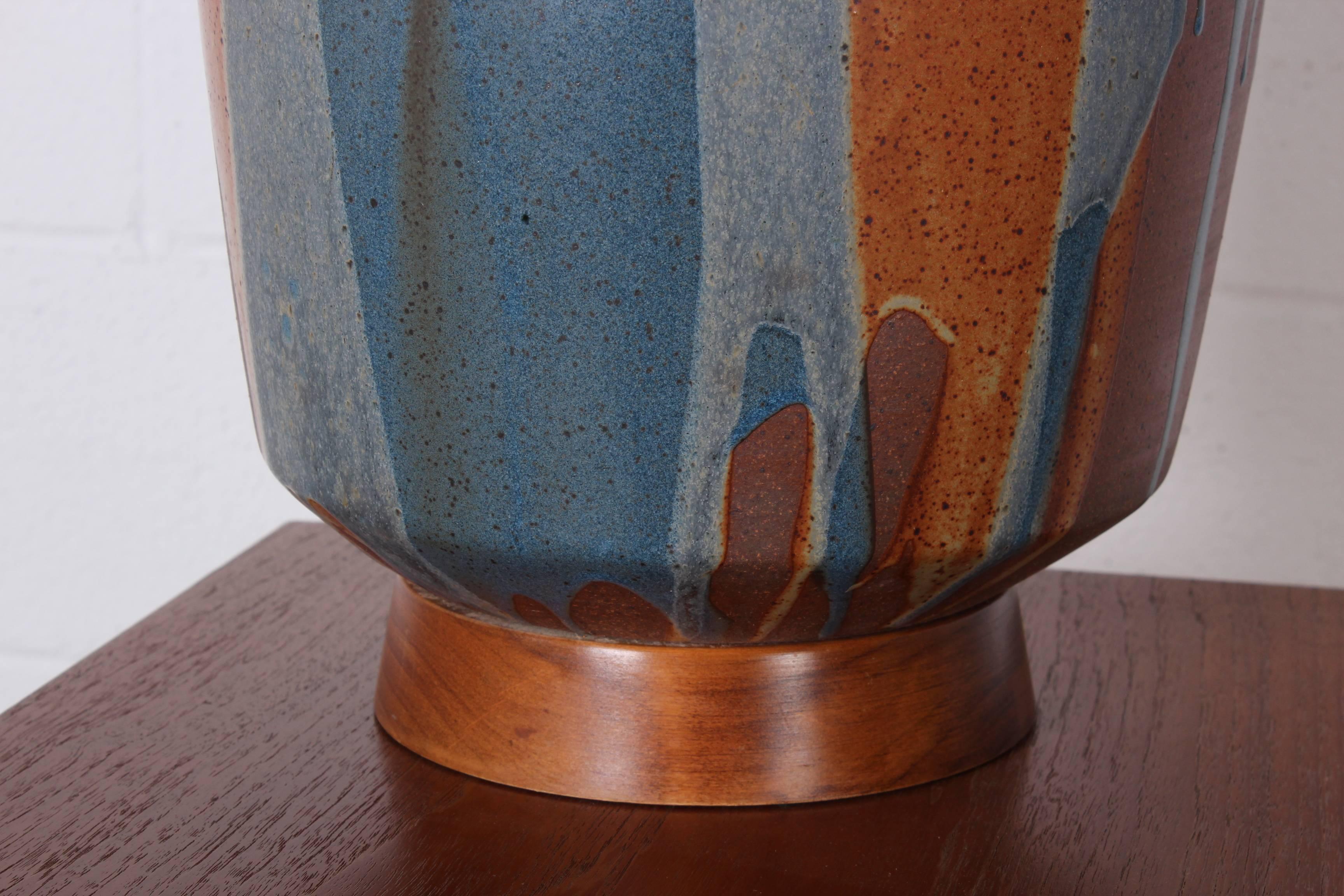 Fame Glaze Ceramic Lamp by David Cressey 1