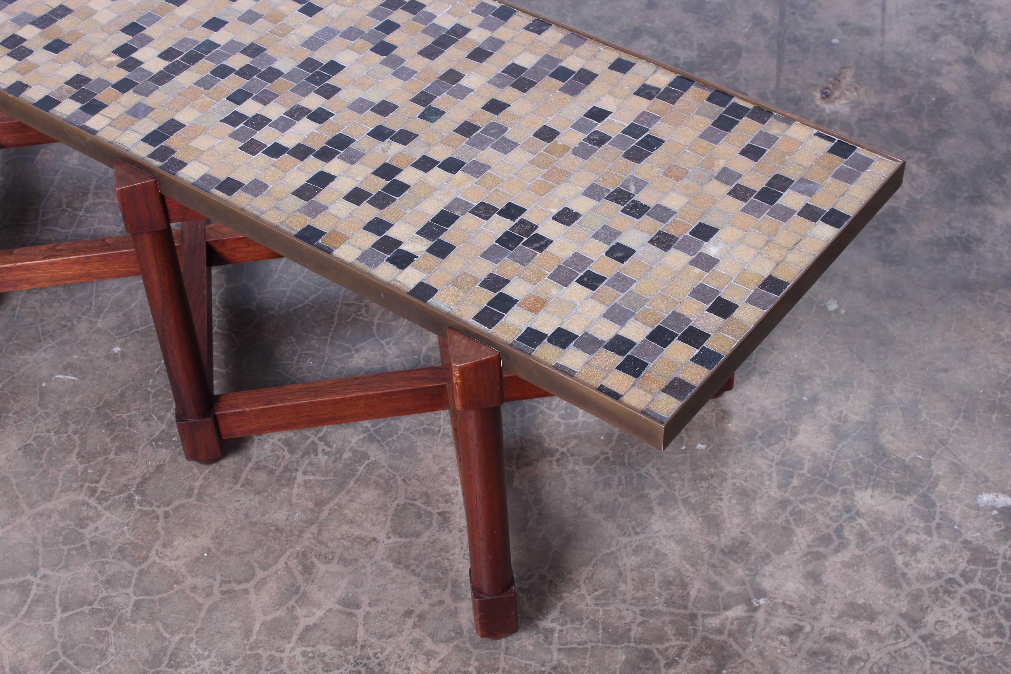 Murano Tile Table by Edward Wormley for Dunbar In Good Condition In Dallas, TX