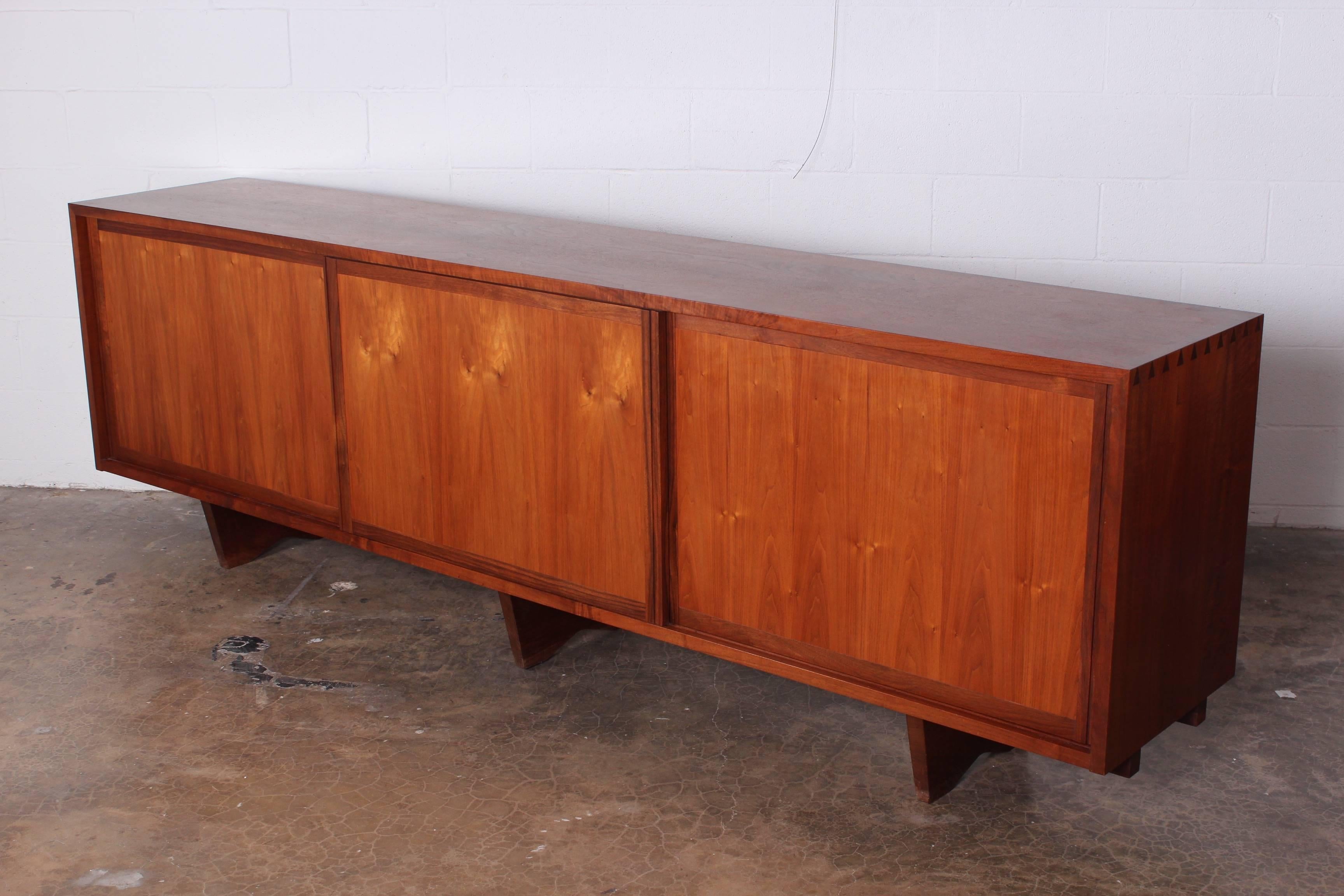 Large Walnut Cabinet by George Nakashima In Excellent Condition In Dallas, TX