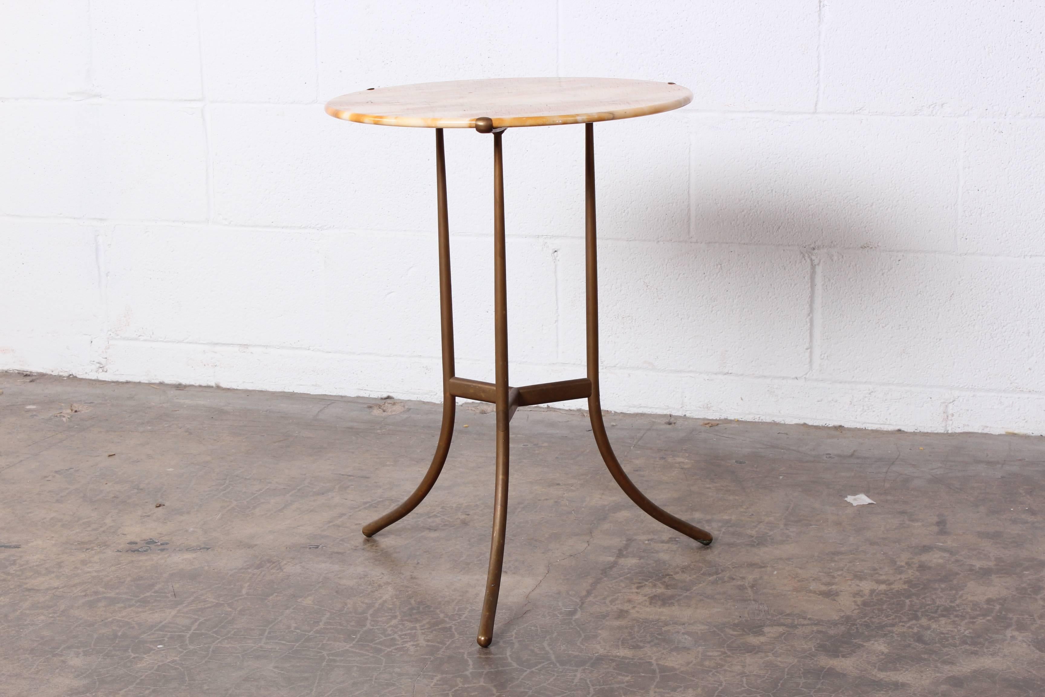 Bronze and Marble Side Table by Cedric Hartman 4
