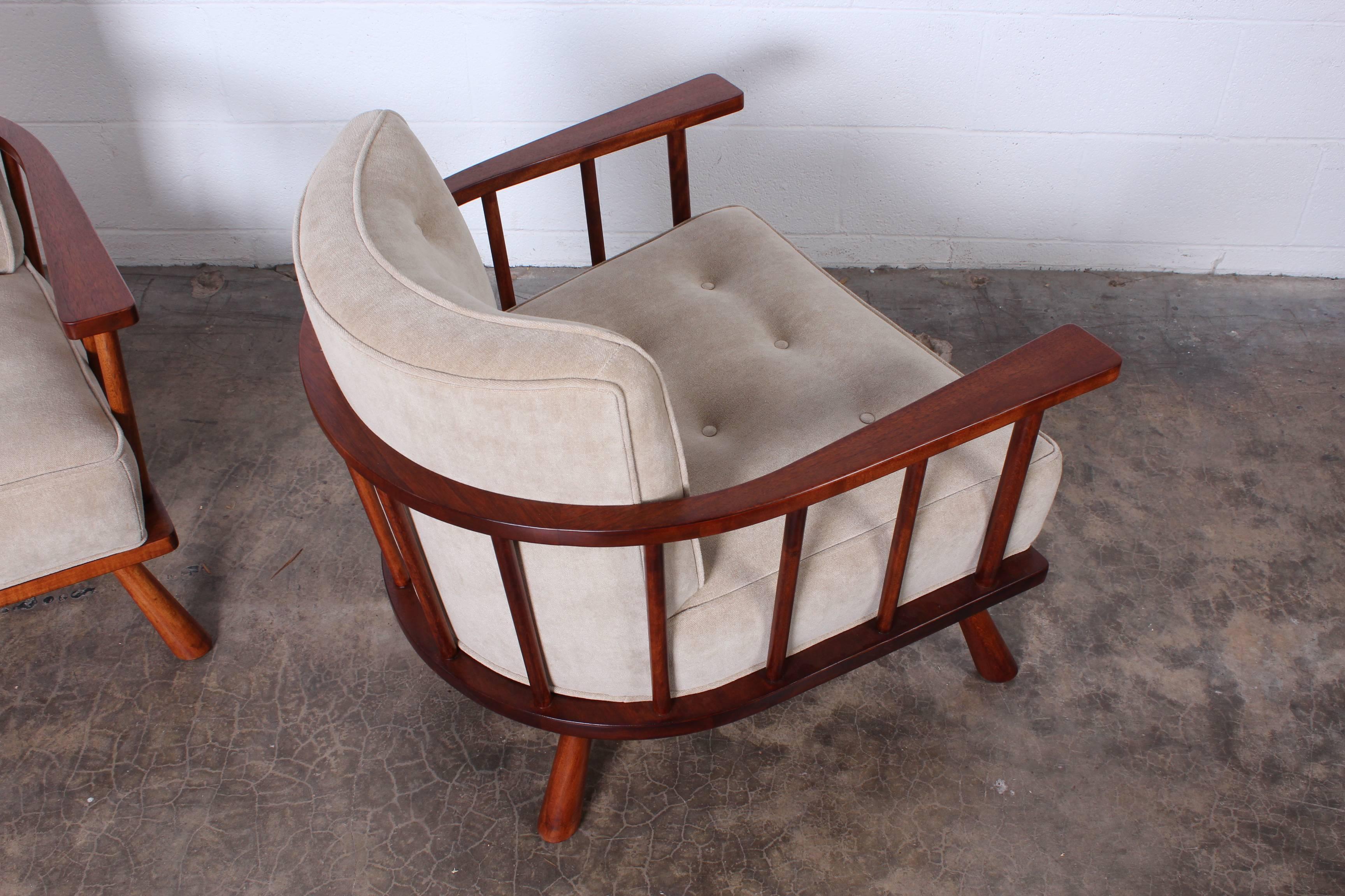 Mid-20th Century Pair of Lounge Chairs by T.H. Robsjohn-Gibbings