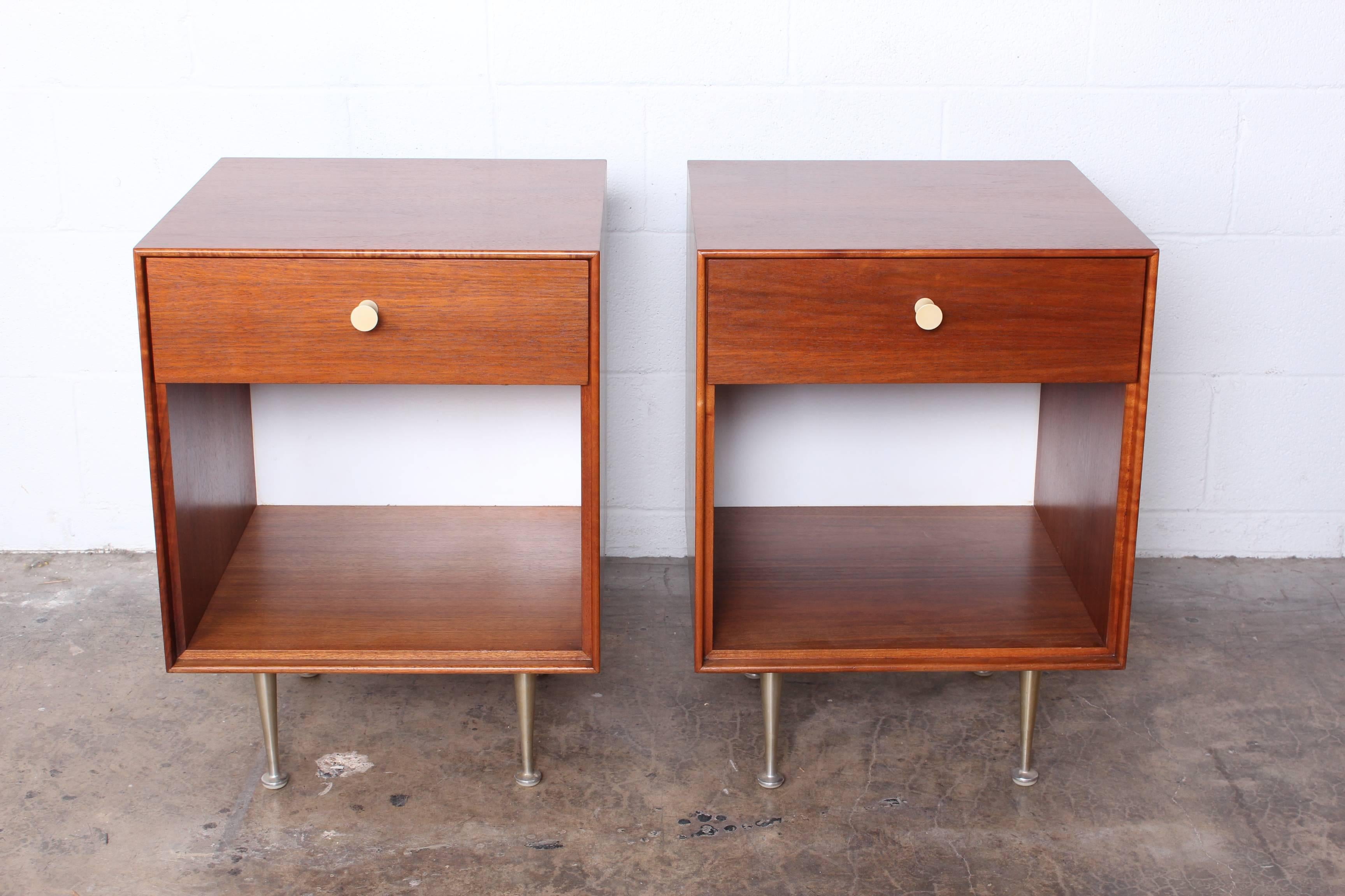 Pair of Thin Edge Nightstands by George Nelson 2