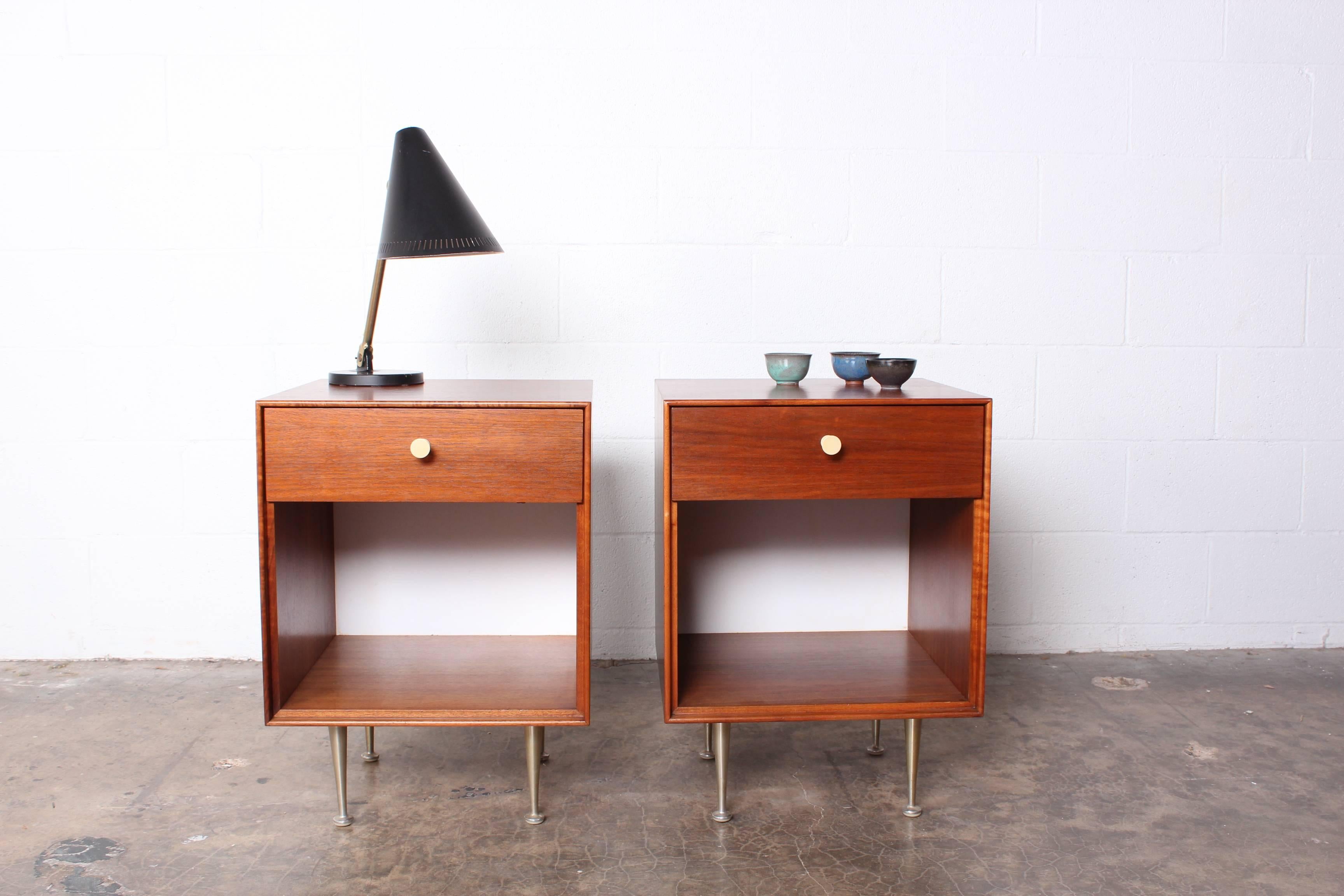 Pair of Thin Edge Nightstands by George Nelson 3
