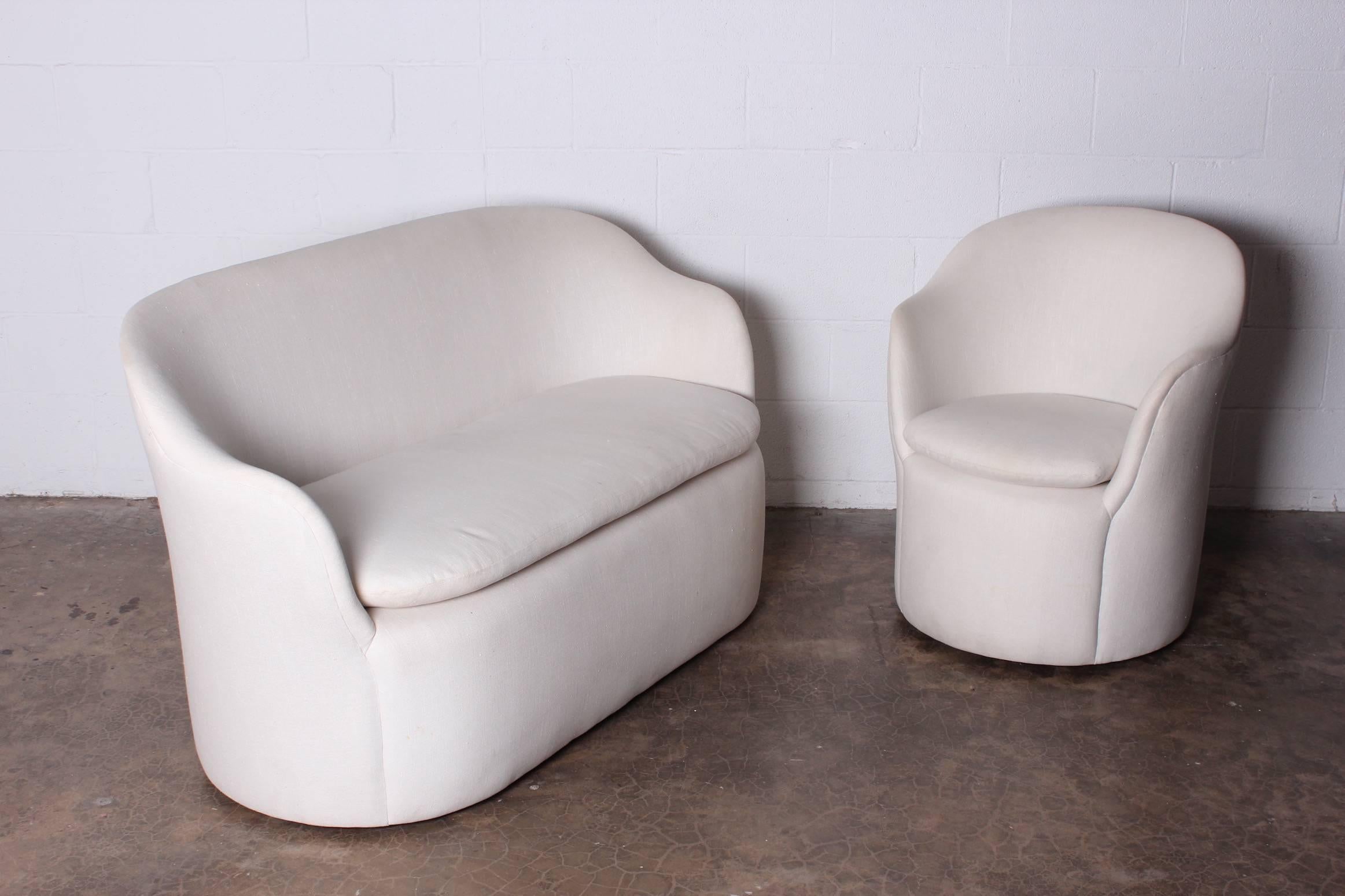 Chair by John Saladino for Dunbar In Good Condition In Dallas, TX