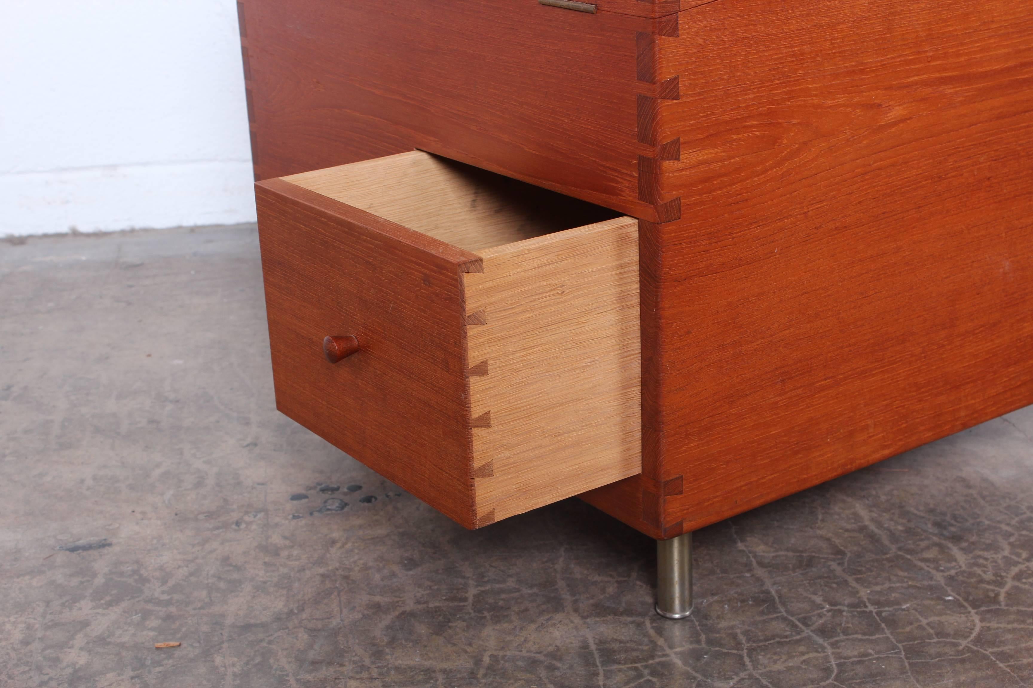 Hans Wegner Teak Cube Bar 2
