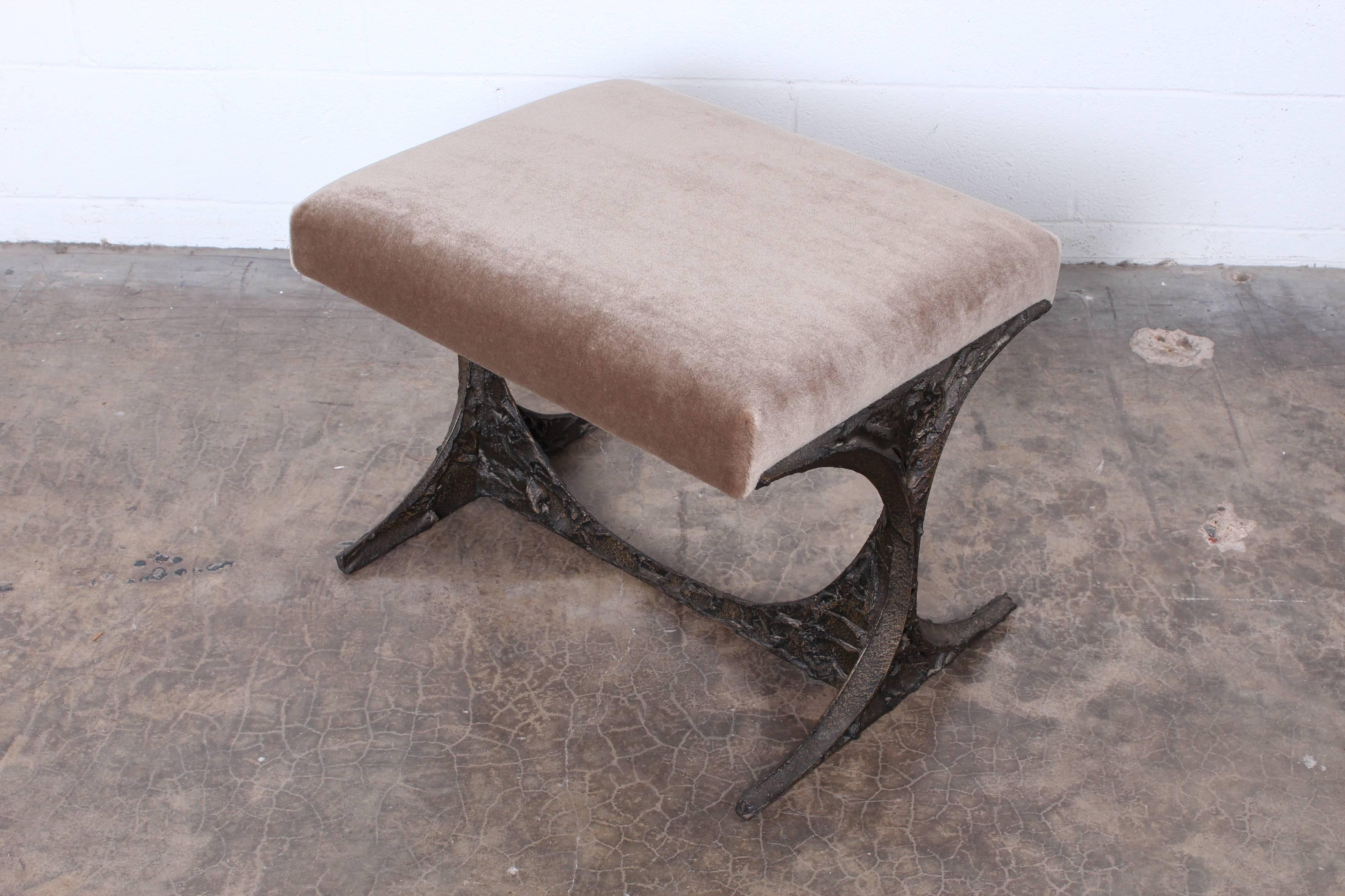 Sculpted Bronze Bench by Paul Evans 6