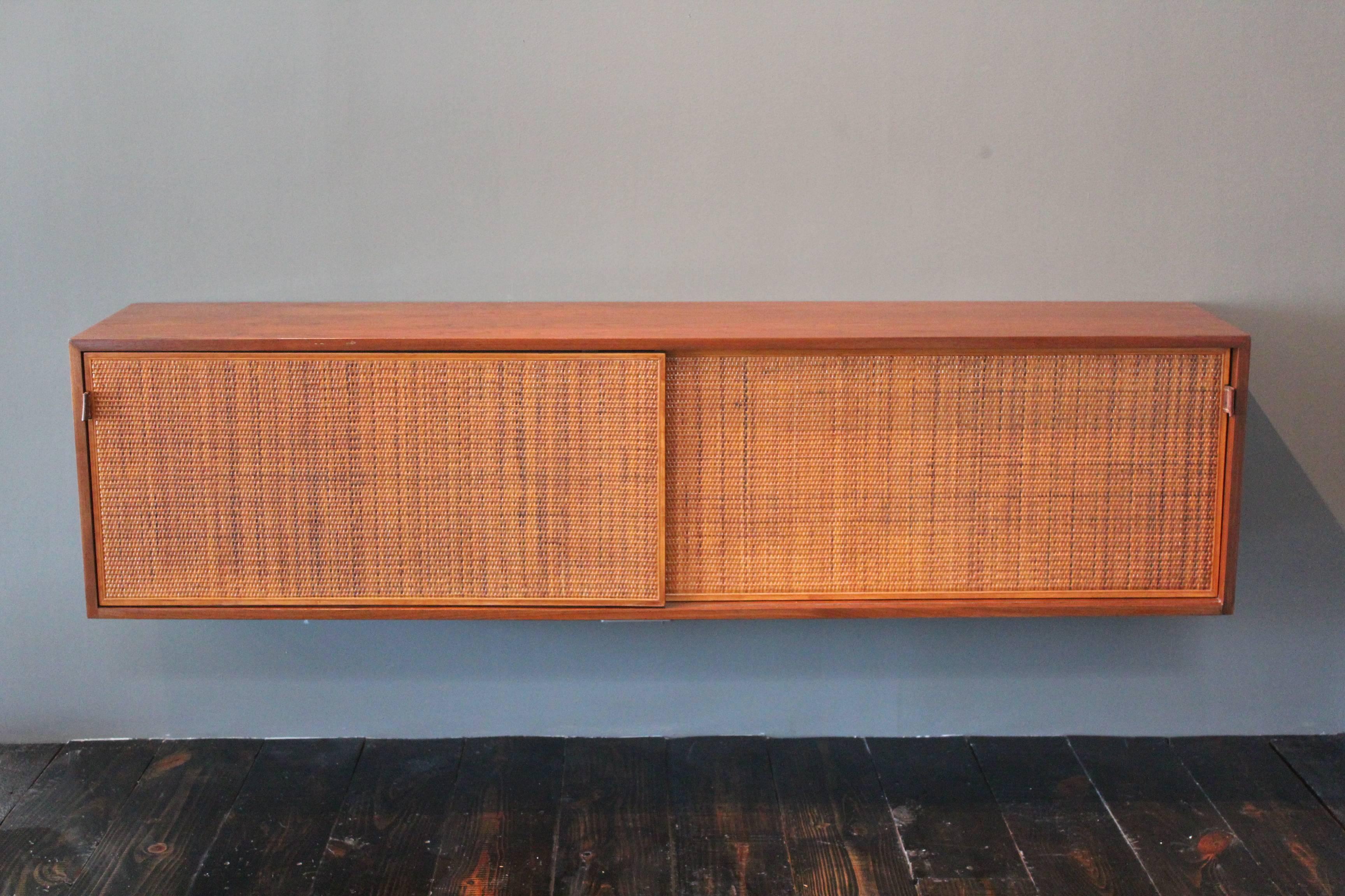 Florence Knoll Wall Mounted Credenza In Good Condition In Dallas, TX