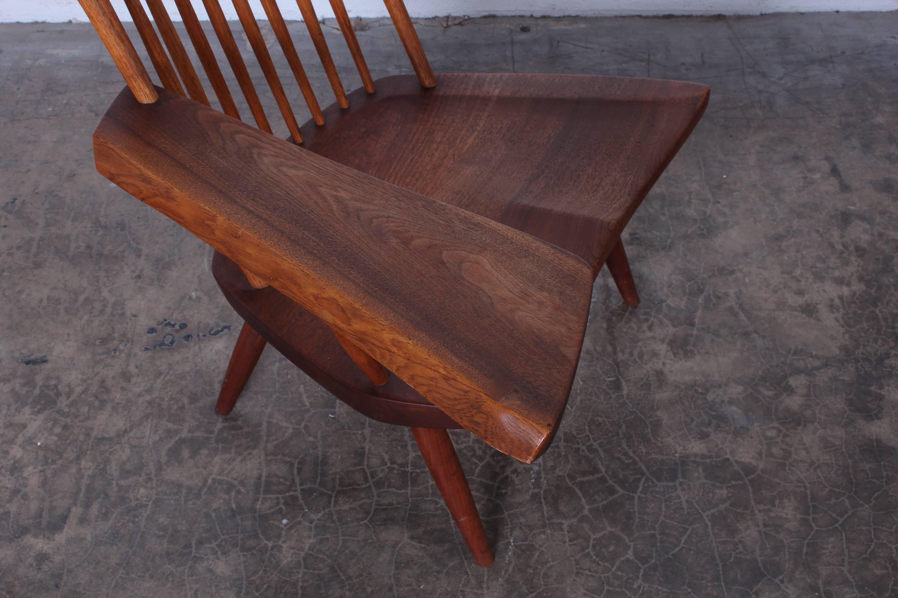 George Nakashima Single Arm Lounge Chair, 1968 In Good Condition In Dallas, TX