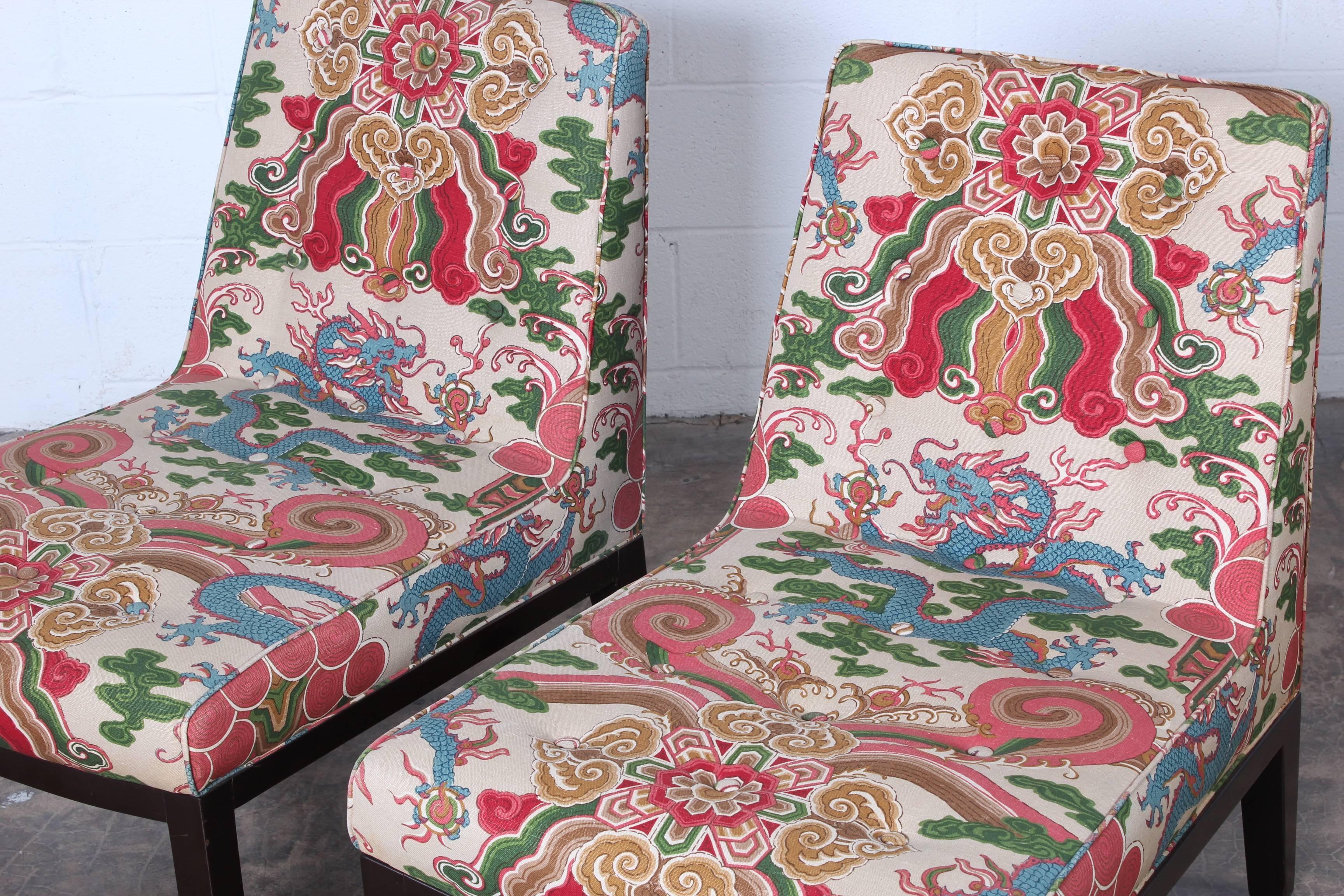Pair of Slipper Chairs by Edward Wormley for Dunbar 6