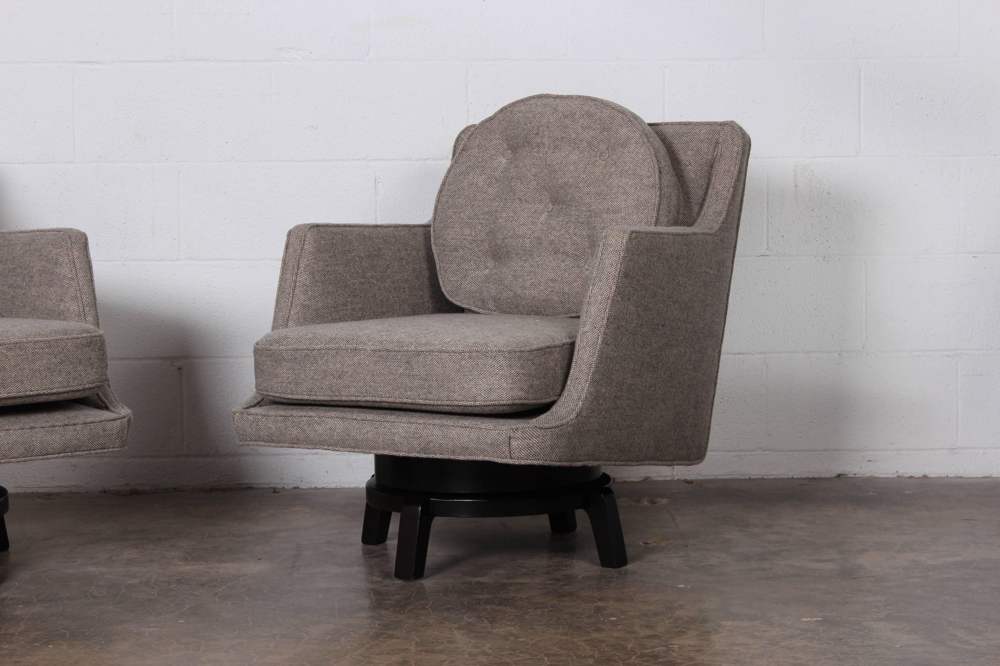 Pair of Swivel Chairs by Edward Wormley for Dunbar 2