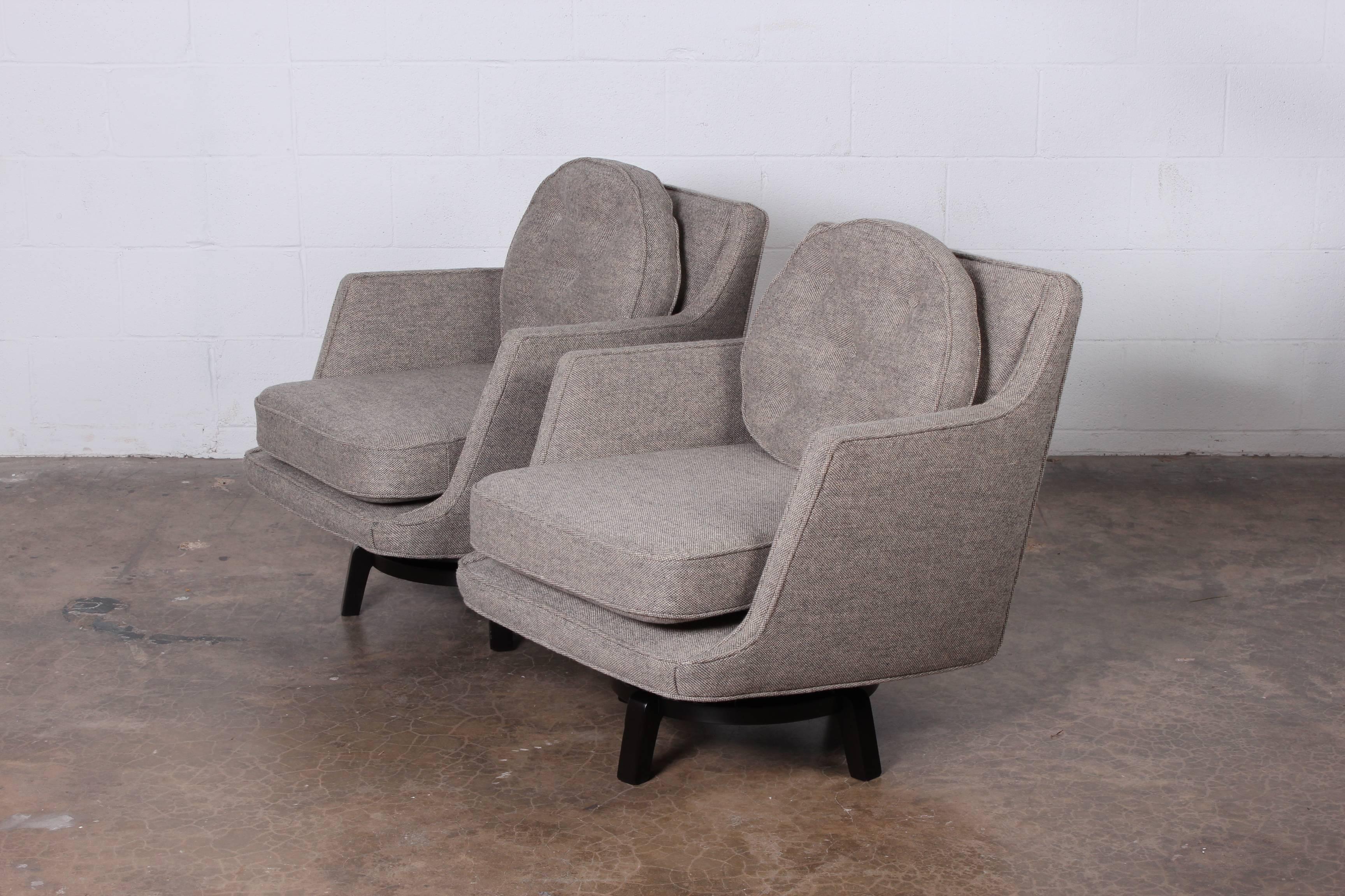 Pair of Swivel Chairs by Edward Wormley for Dunbar 5