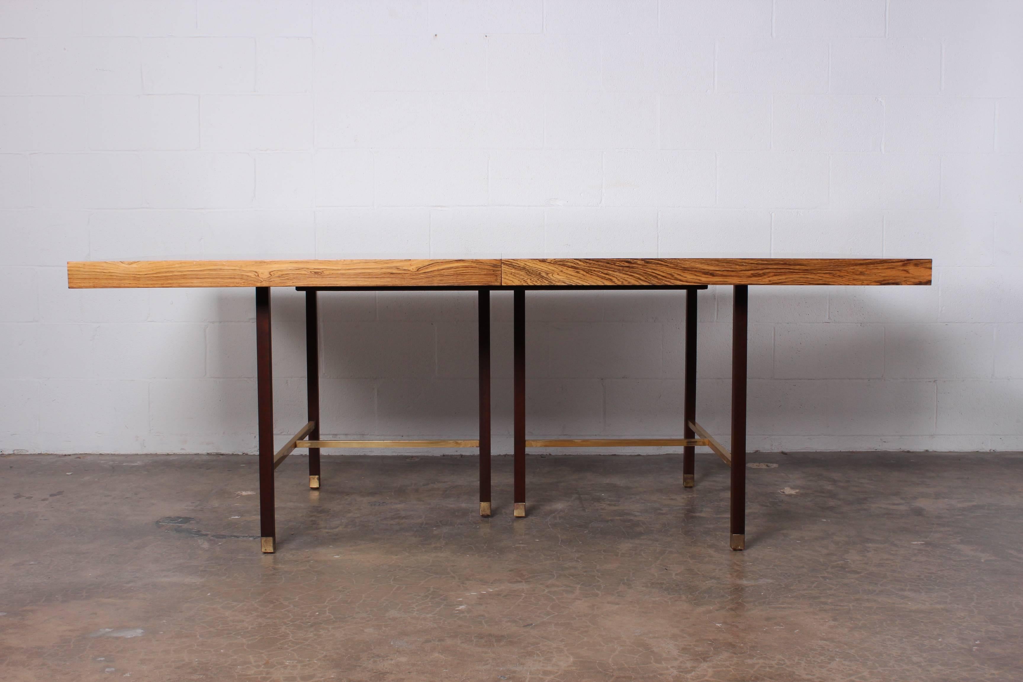 Bleached Rosewood Dining Table by Harvey Probber 1