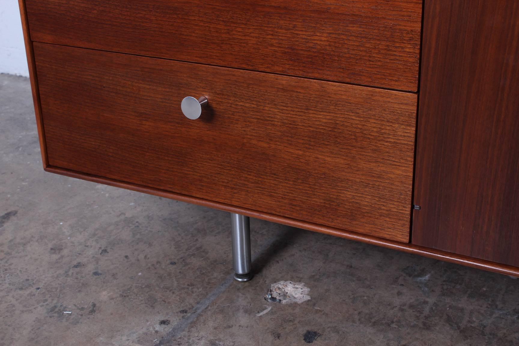 Rosewood and Walnut Thin Edge Cabinet by George Nelson for Herman Miller 6
