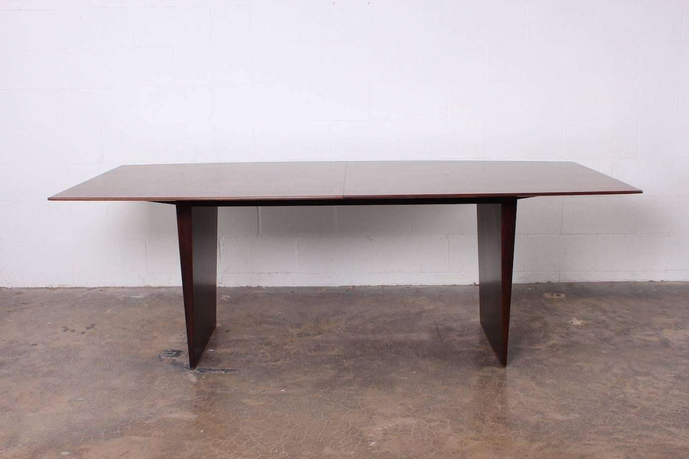 Mid-20th Century Large Walnut Dining Table by Edward Wormley for Dunbar