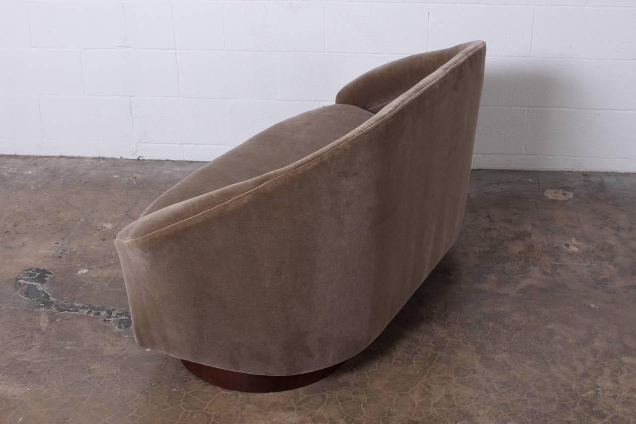 Settee by Adrian Pearsall in Mohair 3