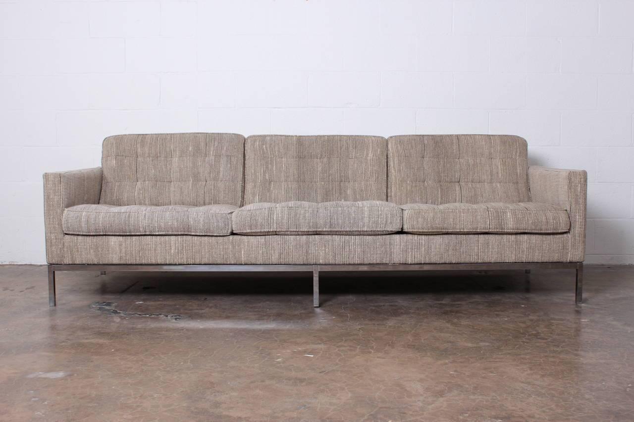 A Florence Knoll sofa designed for Knoll in it's original 