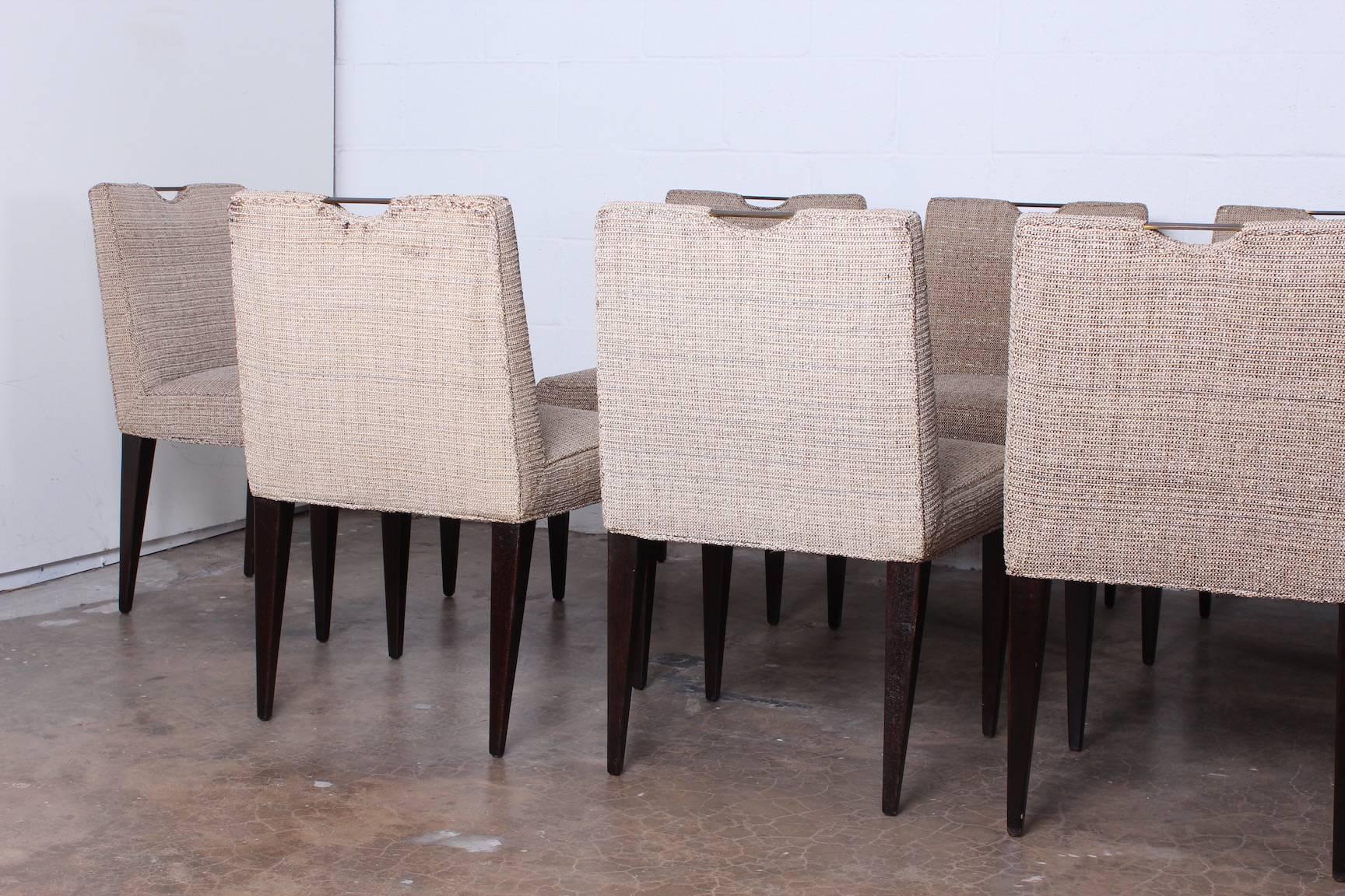 Set of Ten Dining Chairs by Edward Wormley for Dunbar 2