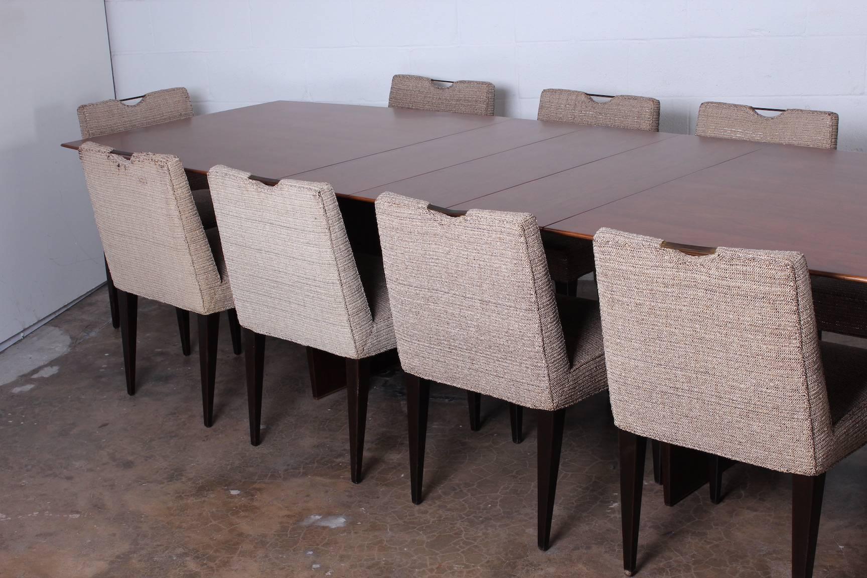 Set of Ten Dining Chairs by Edward Wormley for Dunbar 5