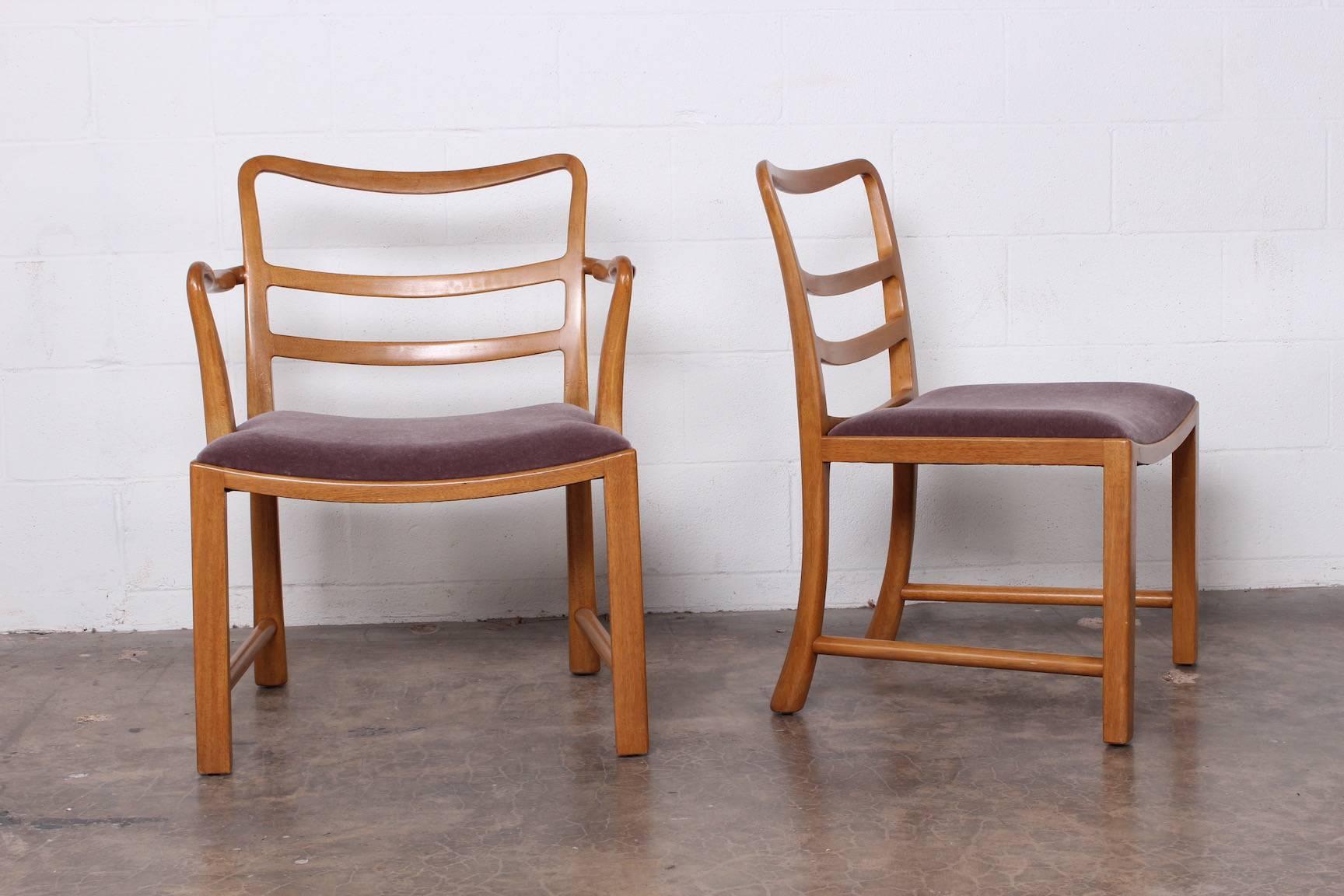 Set of Eight Dining Chairs by Edward Wormley for Dunbar In Good Condition In Dallas, TX