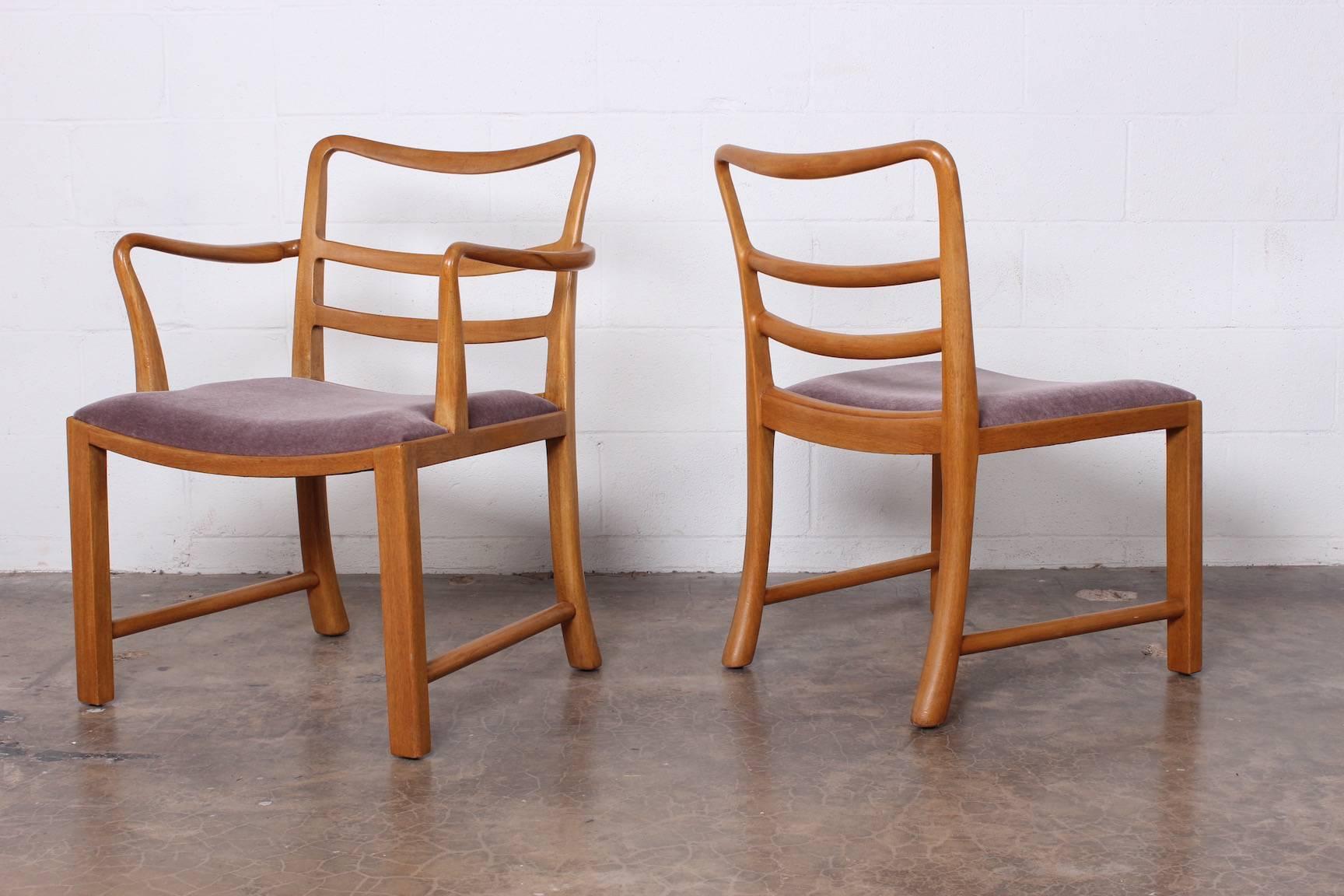 Set of Eight Dining Chairs by Edward Wormley for Dunbar 1