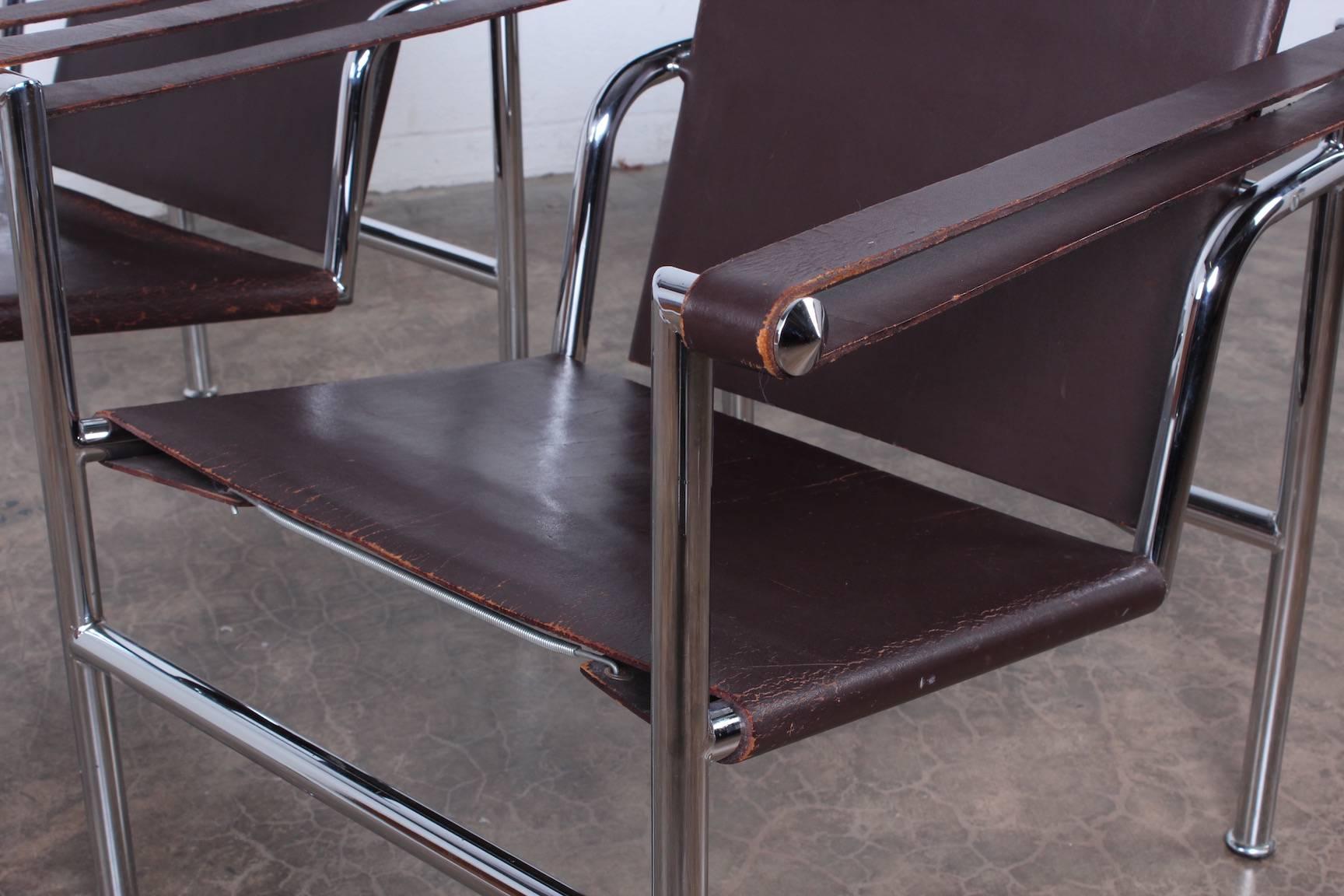 Pair of LC-1 Chairs by Le Corbusier 1