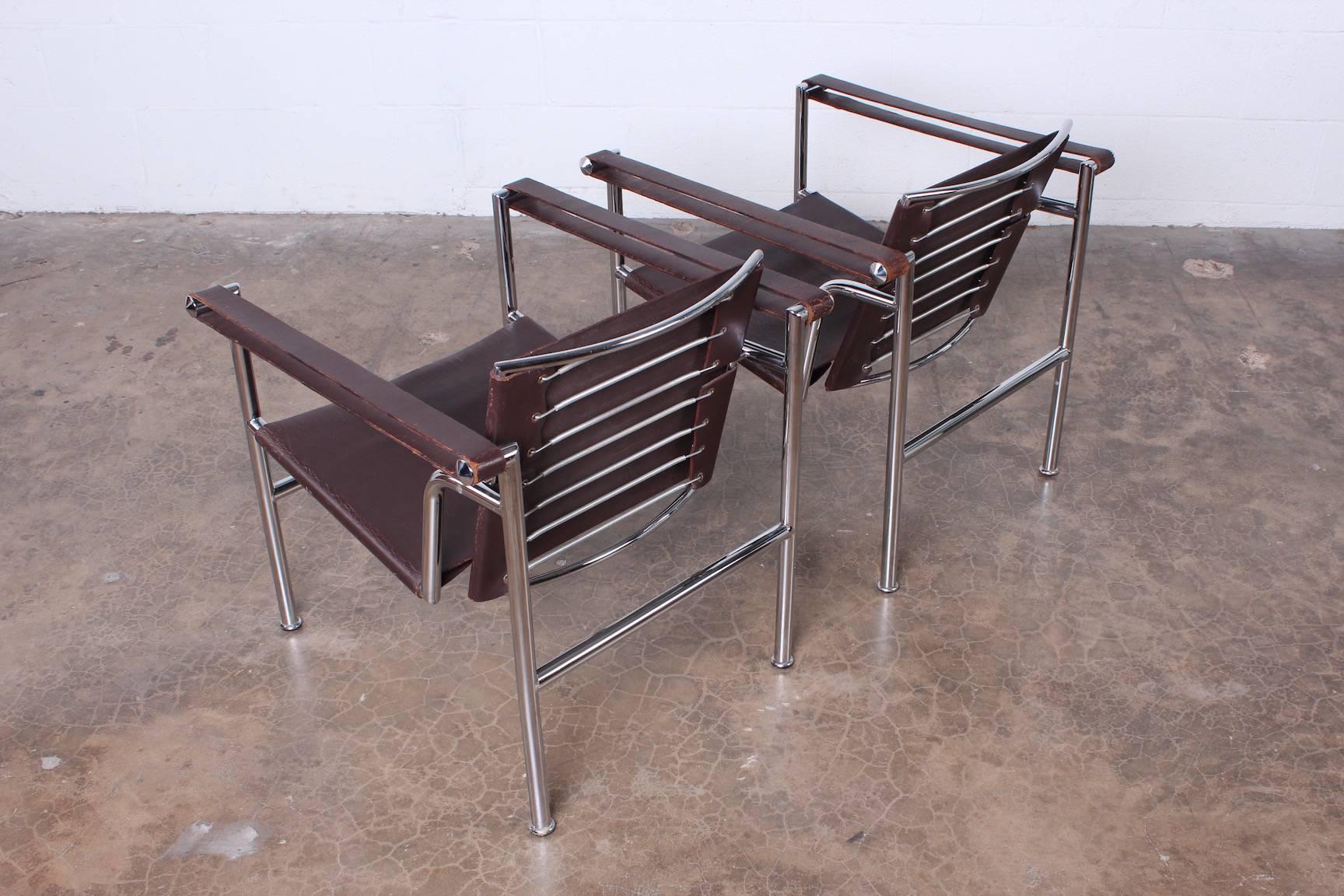 Pair of LC-1 Chairs by Le Corbusier 2