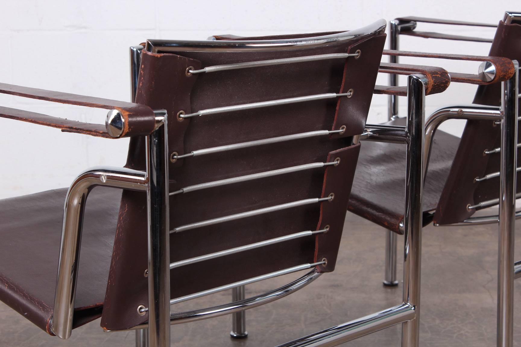 Pair of LC-1 Chairs by Le Corbusier 4