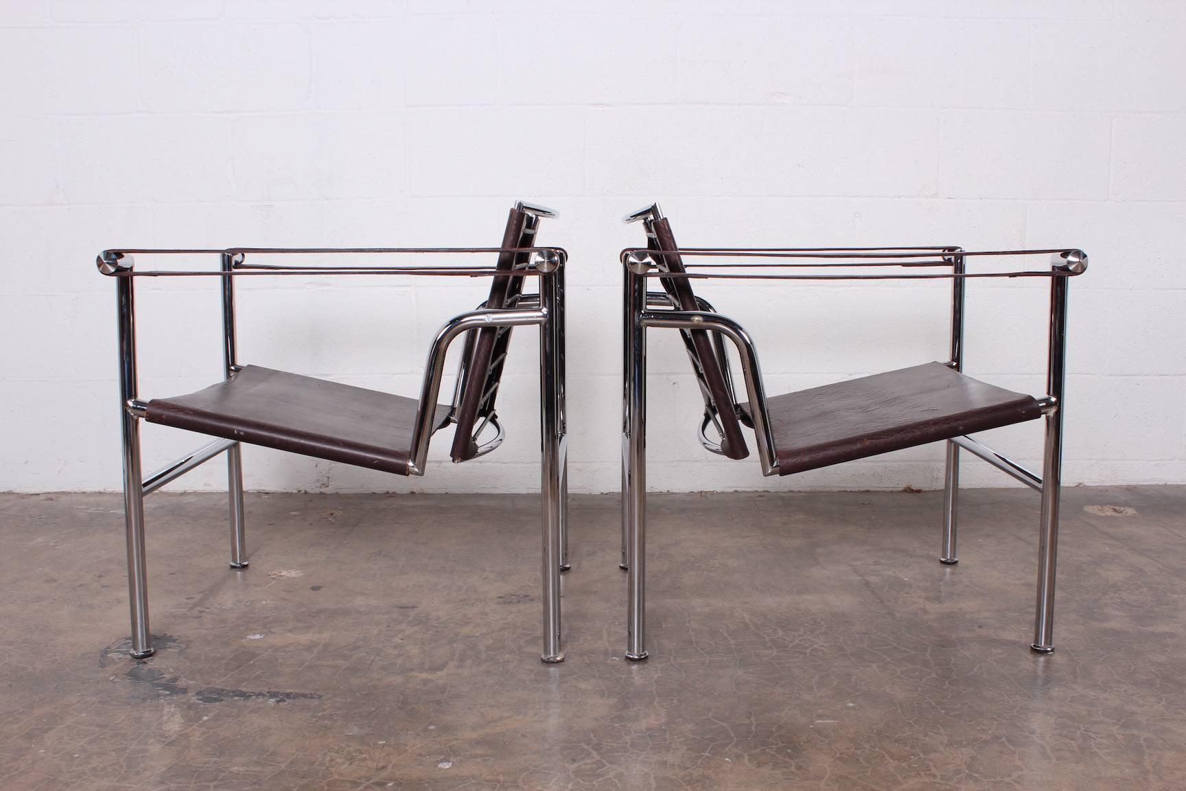 Pair of LC-1 Chairs by Le Corbusier 5