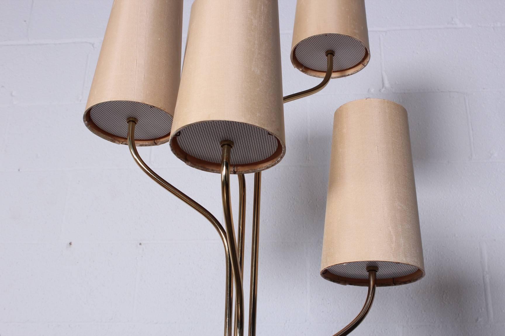 Italian Floor Lamp with Cascading Shades 3