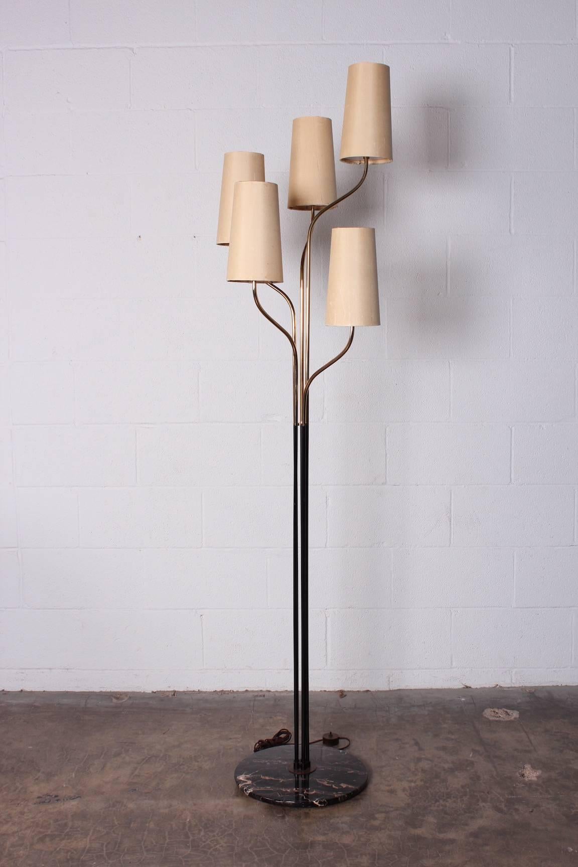 Italian Floor Lamp with Cascading Shades 4