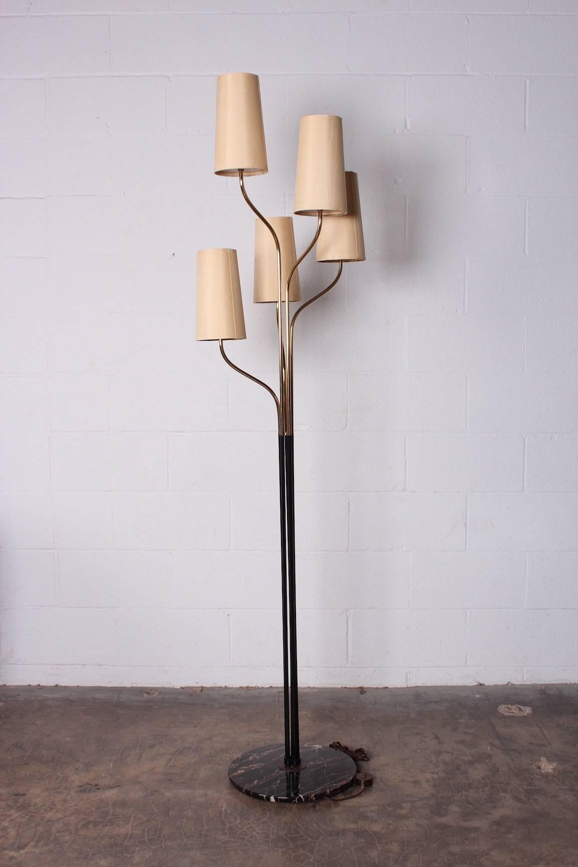 Italian Floor Lamp with Cascading Shades 6