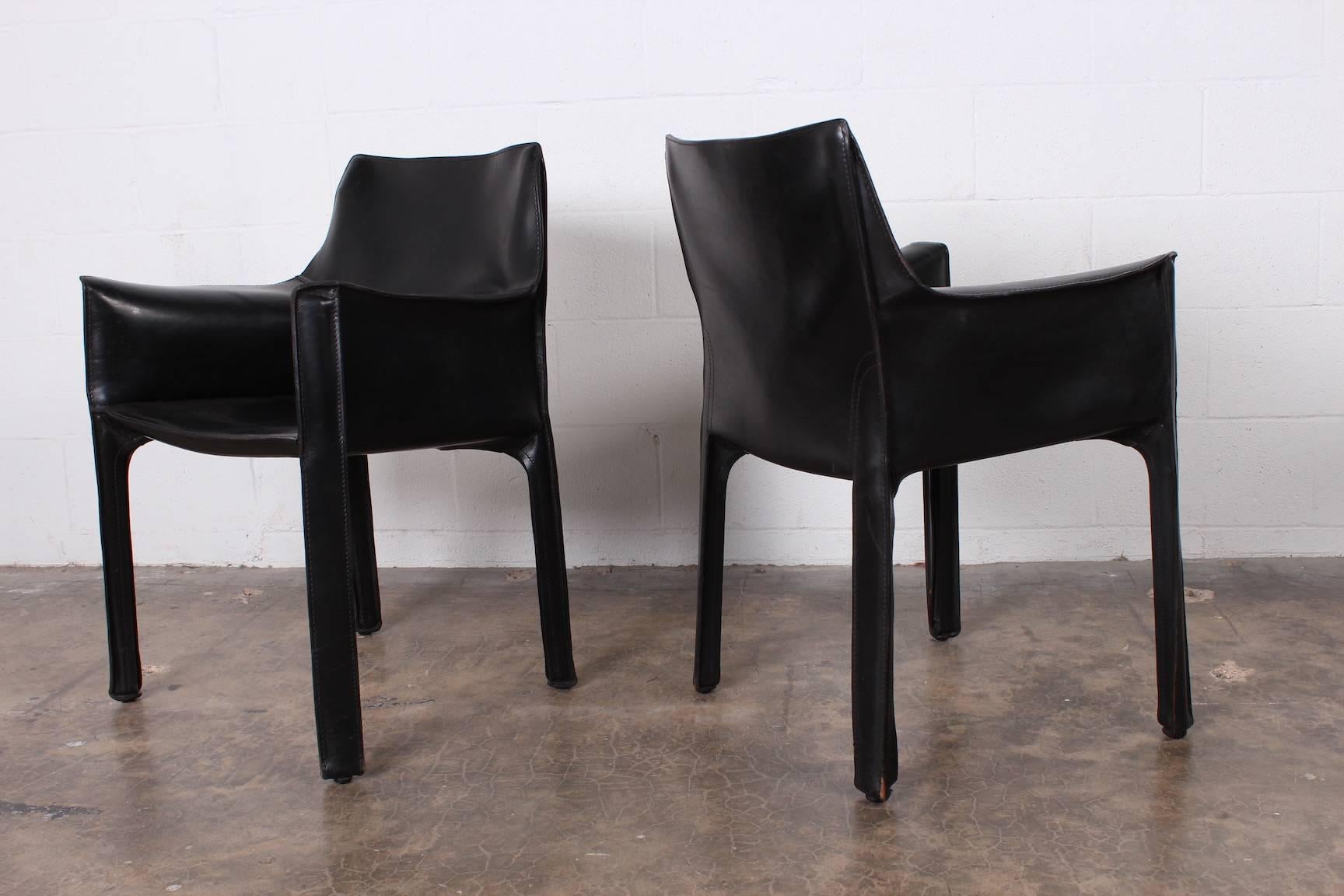 Late 20th Century Set of Ten Cab Chairs by Mario Bellini for Cassina