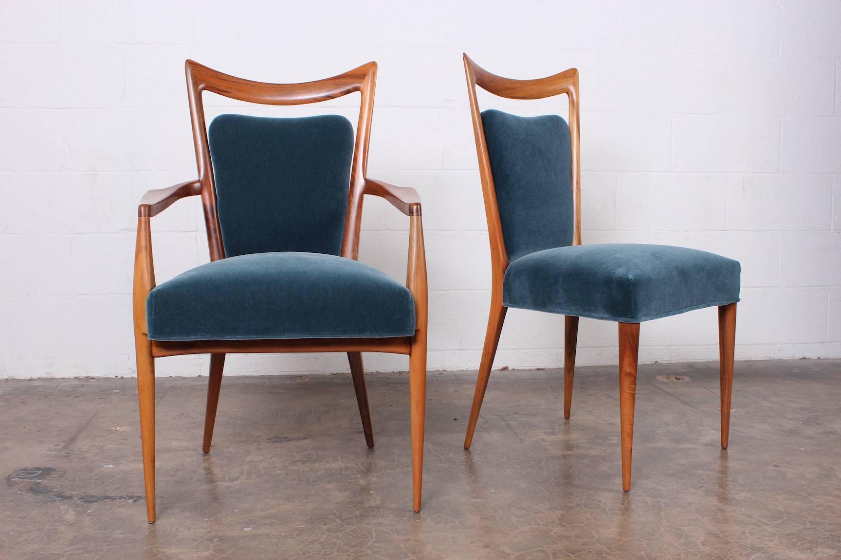 Set of Eight Dining Chairs by Melchiorre Bega 5