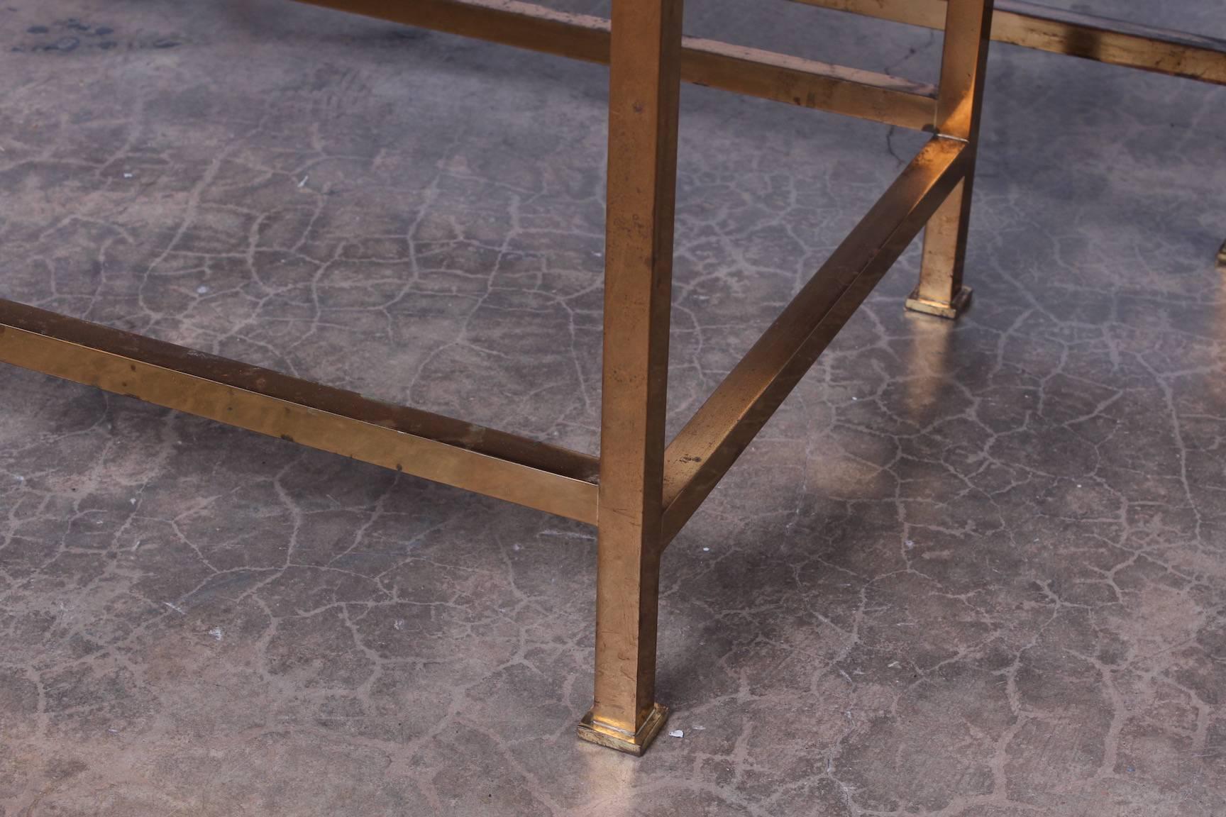 Pair of Murano Glass Tile Tables by Edward Wormley for Dunbar In Good Condition In Dallas, TX