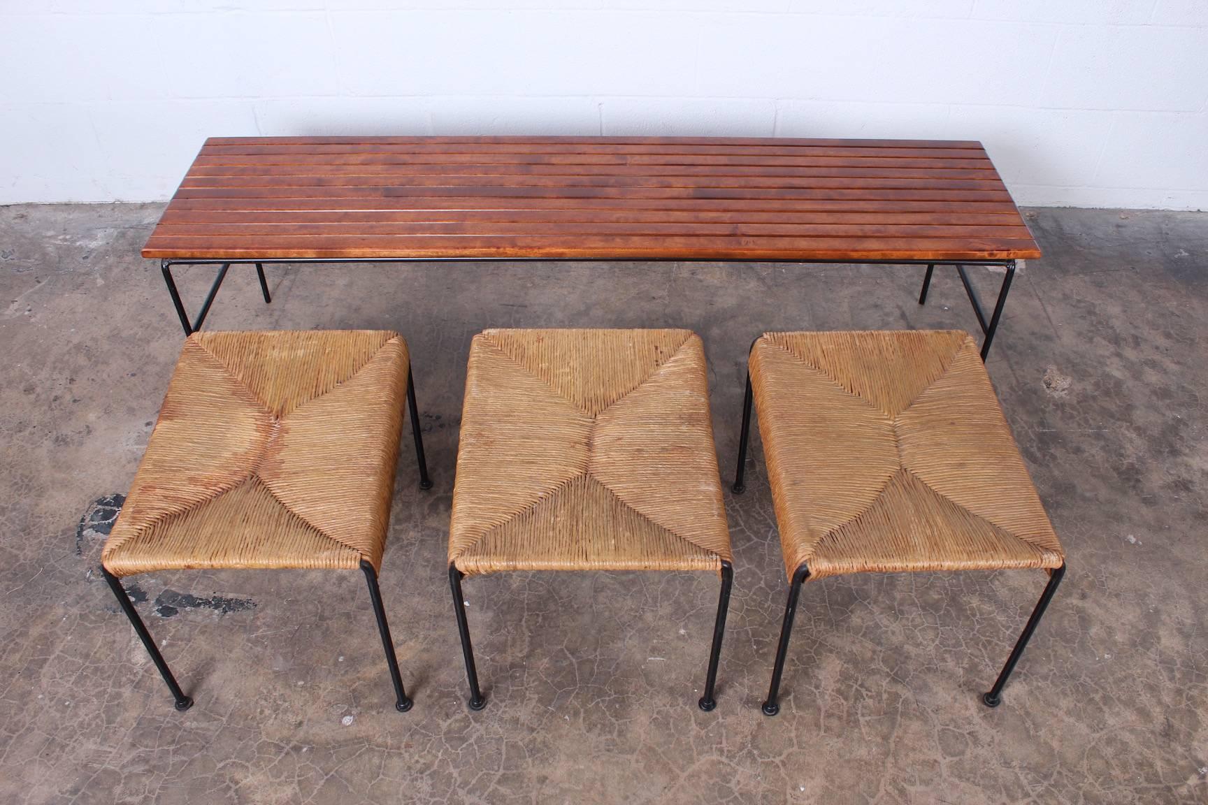 Bench and Three Stools by Arthur Umanoff 5